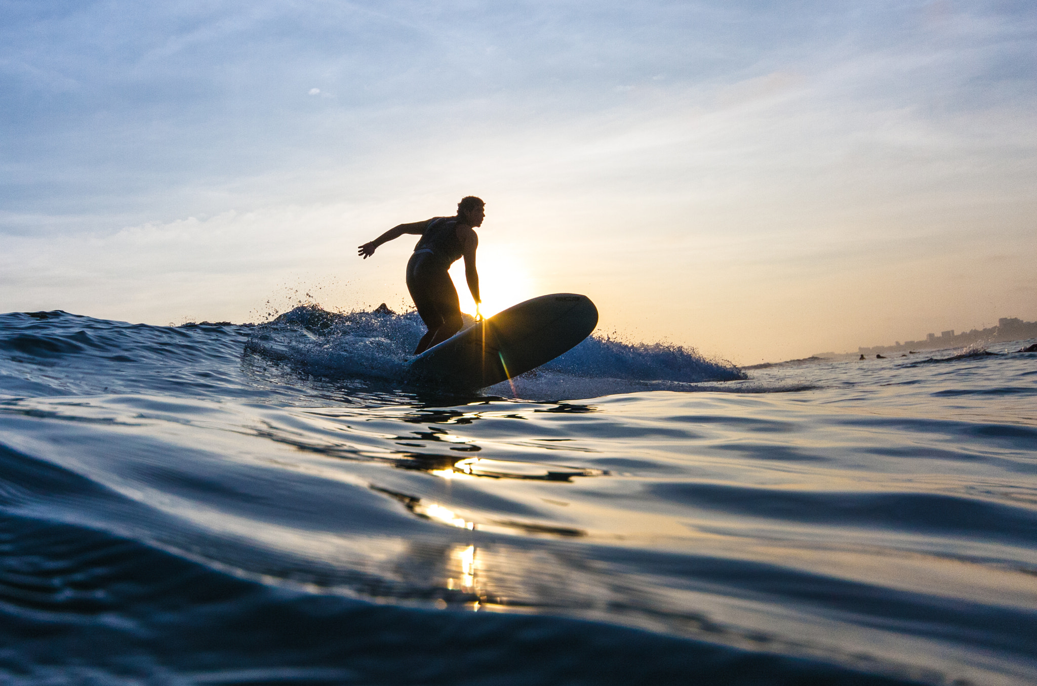 Canon EOS 40D + Sigma 10-20mm F4-5.6 EX DC HSM sample photo. Longboard surfing photography
