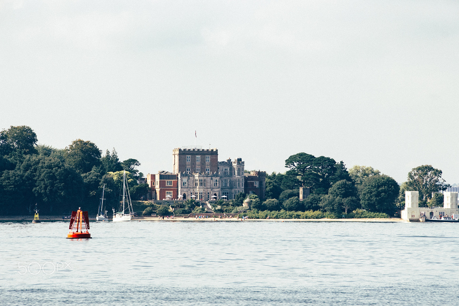 Canon EF 75-300mm F4.0-5.6 IS USM sample photo. Brownsea castle photography