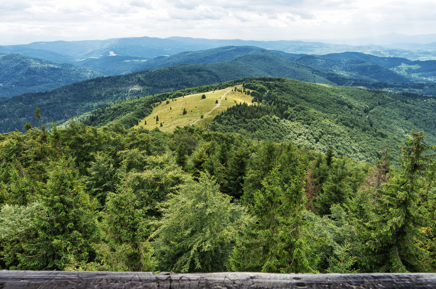 Pentax K-5 IIs + Pentax smc DA 15mm F4 ED AL Limited sample photo. View from mogielica mountain viewing tower beskid wyspowy poland photography