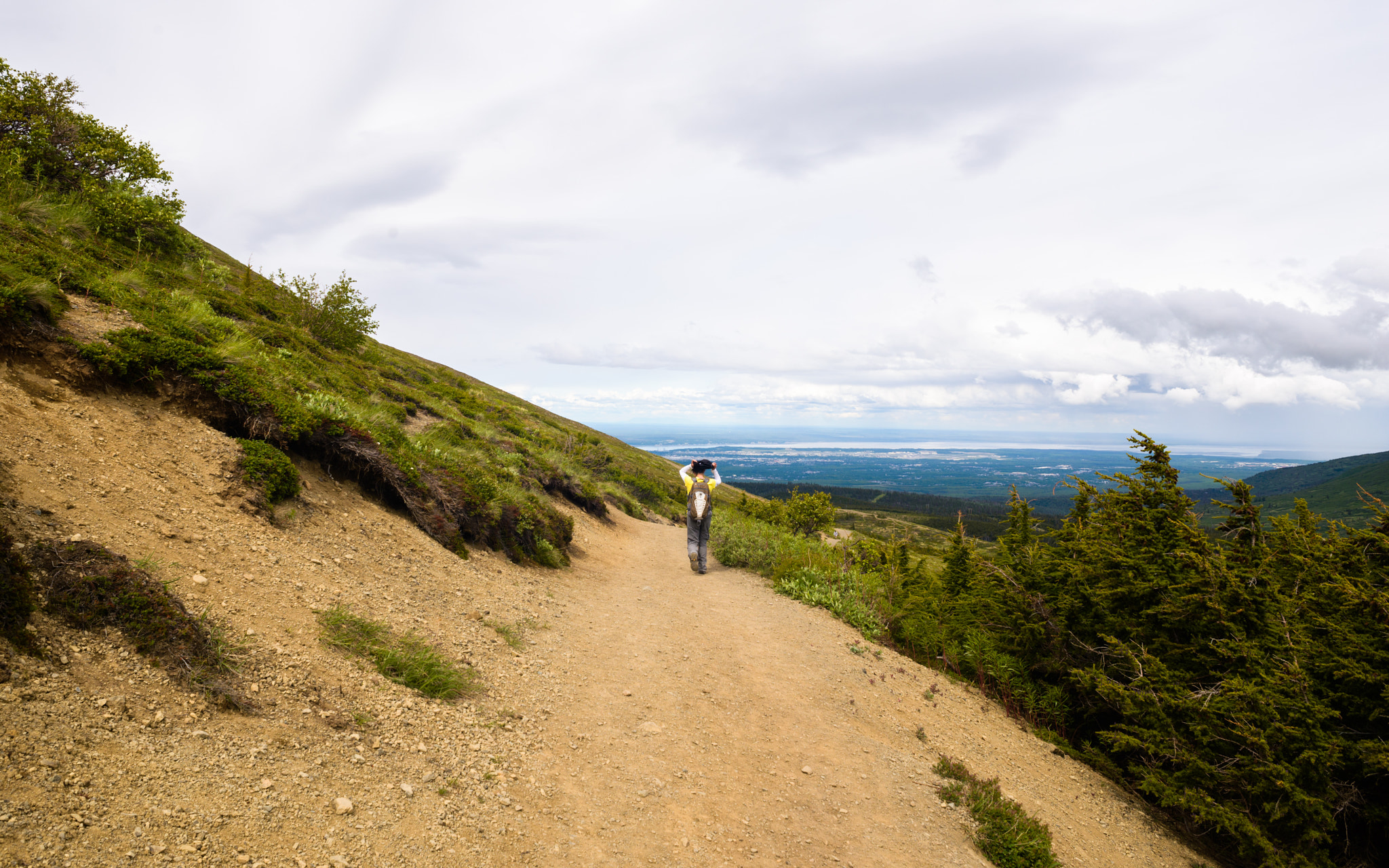 AF Nikkor 24mm f/2.8 sample photo. Ak honeymoon anchorage & flattop mountain photography
