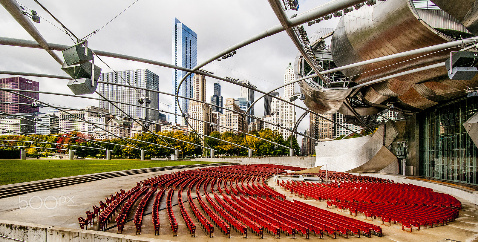 Nikon D300S sample photo. Pritzker pavillion photography