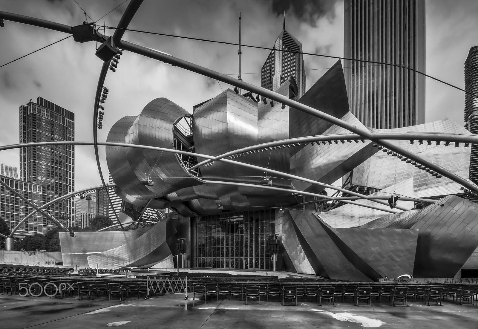 Nikon D300S sample photo. Pritzker pavillion-chicago photography