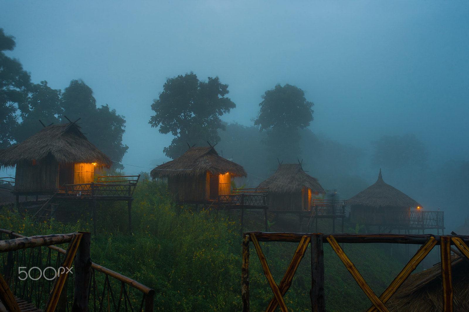 Nikon Df + Sigma 35mm F1.4 DG HSM Art sample photo. Hut at doi sango,north in chiangrai,thailand photography