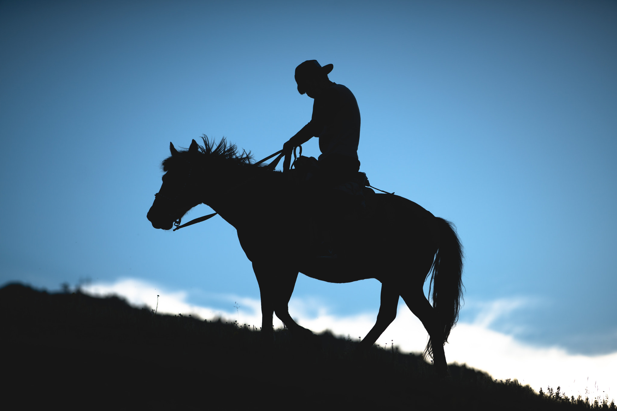 Canon EF 70-200mm F2.8L IS II USM sample photo. Sunset rider photography