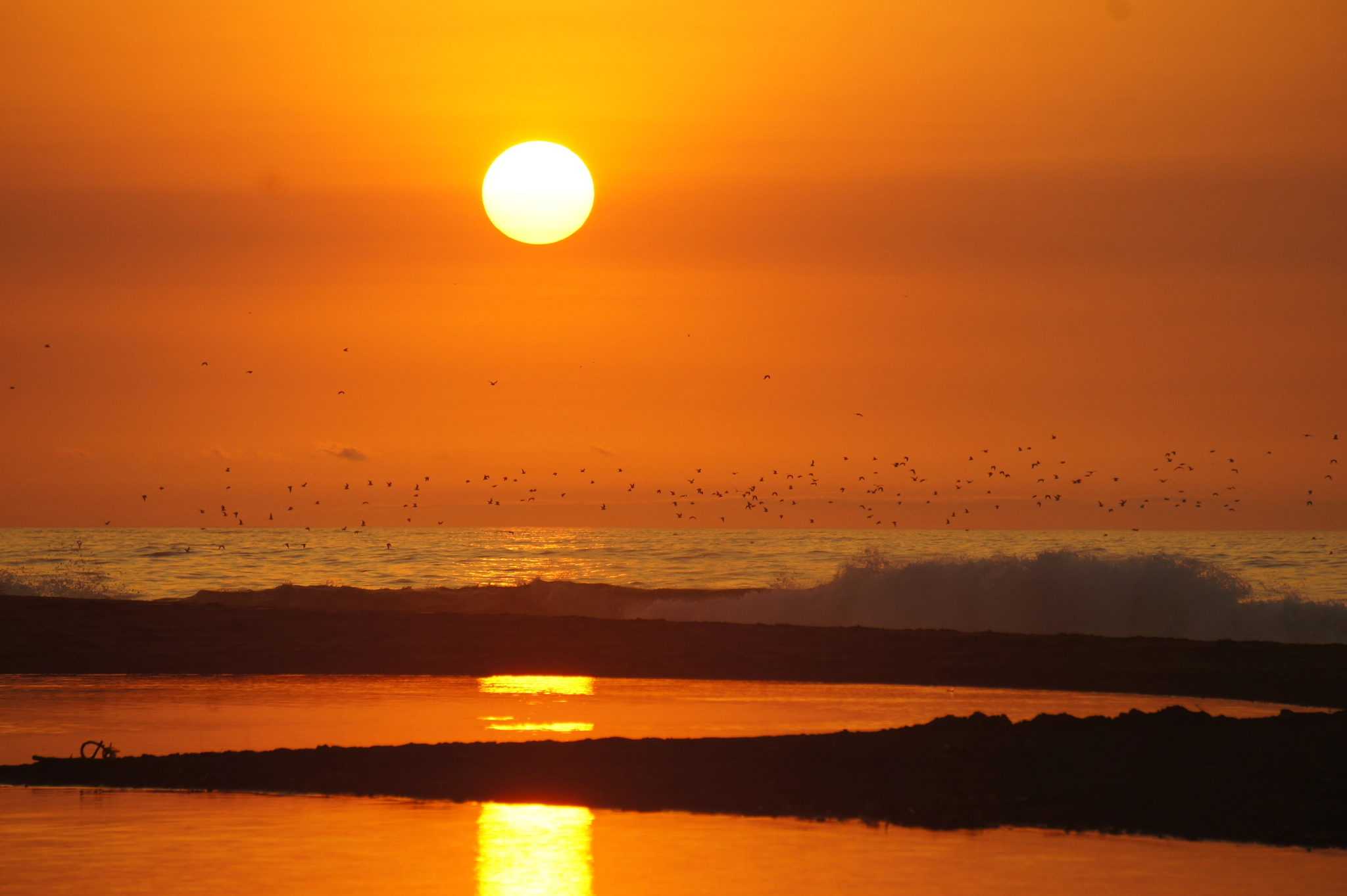 Sony Alpha NEX-5 sample photo. Sunset at the beach photography