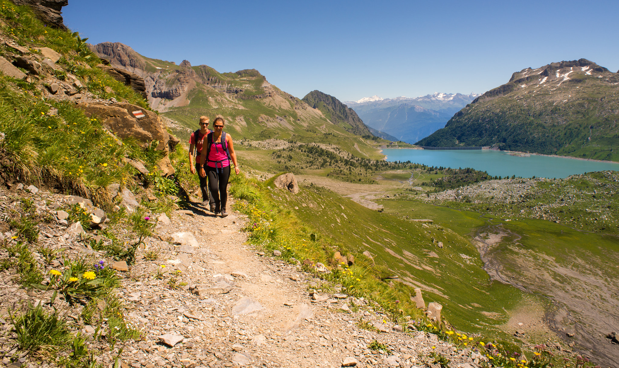 Nikon D610 sample photo. Summer hiking in the swiss alps photography