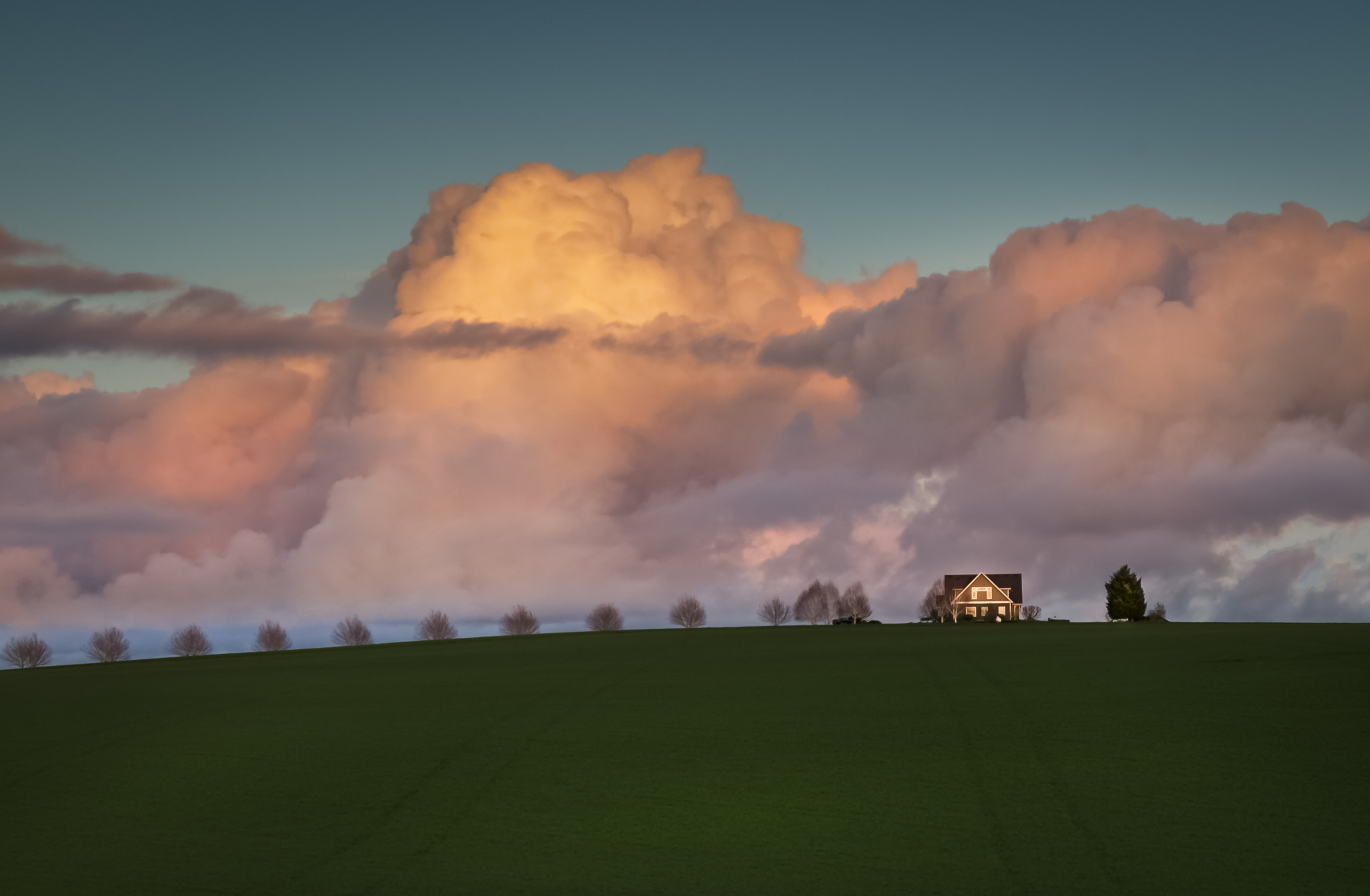 Canon EOS-1D Mark IV sample photo. Sunset hill house photography