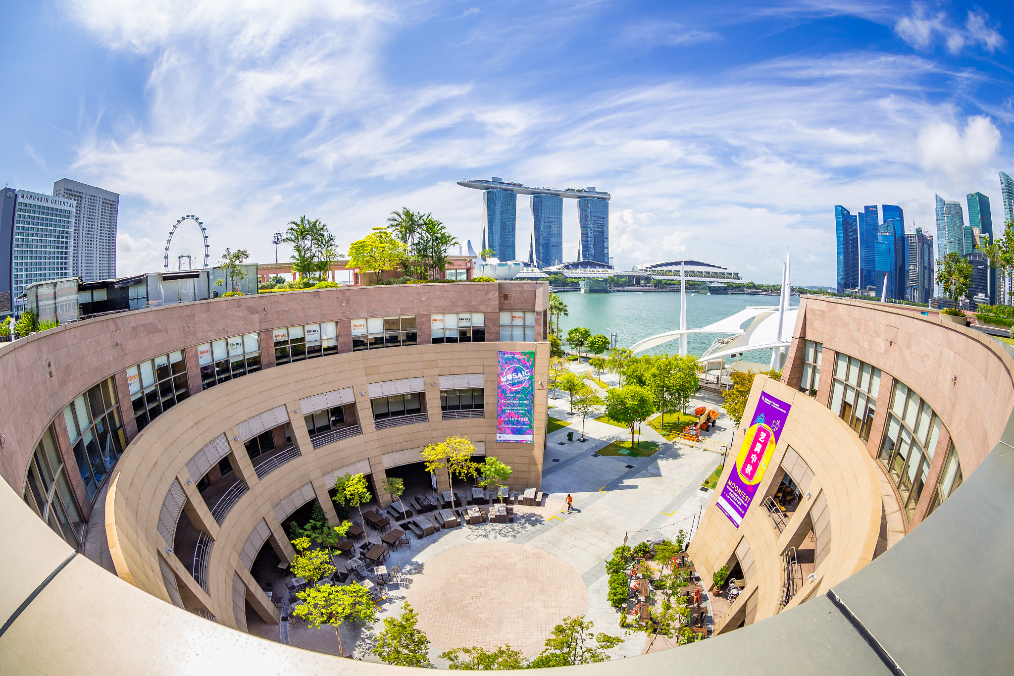 Canon EF 8-15mm F4L Fisheye USM sample photo. Singapore cityscape photography