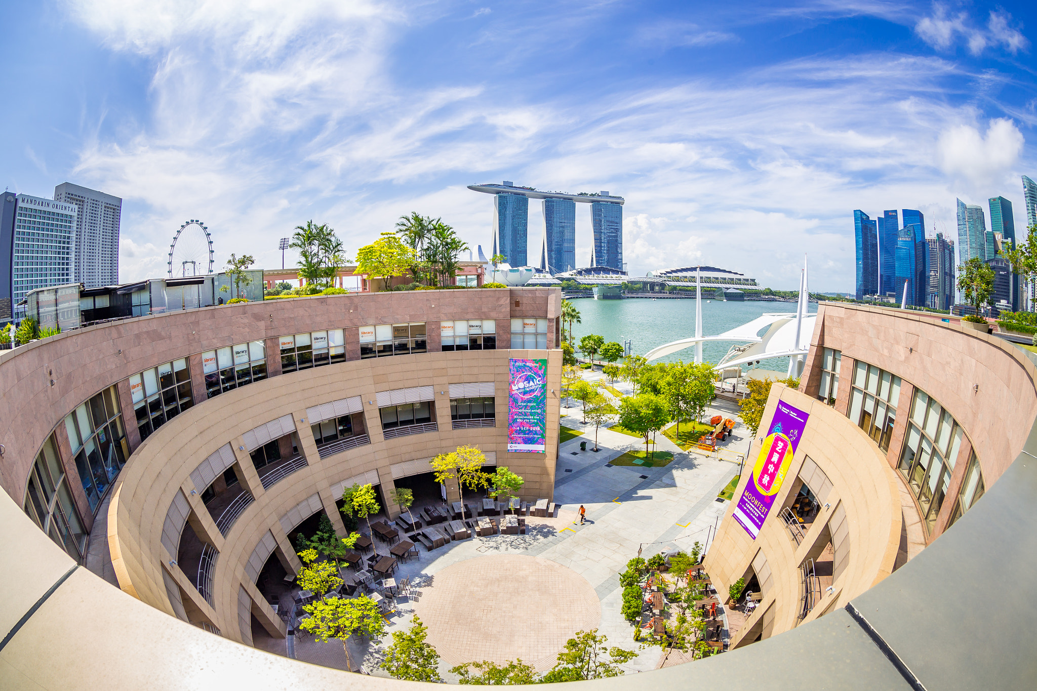 Canon EOS 6D + Canon EF 8-15mm F4L Fisheye USM sample photo. Singapore cityscape photography