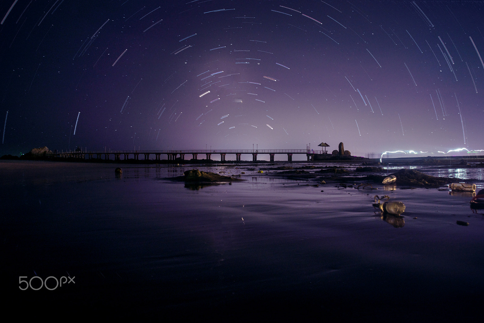 Nikon D600 + AF Zoom-Nikkor 28-80mm f/3.3-5.6G sample photo. Beach with stars photography