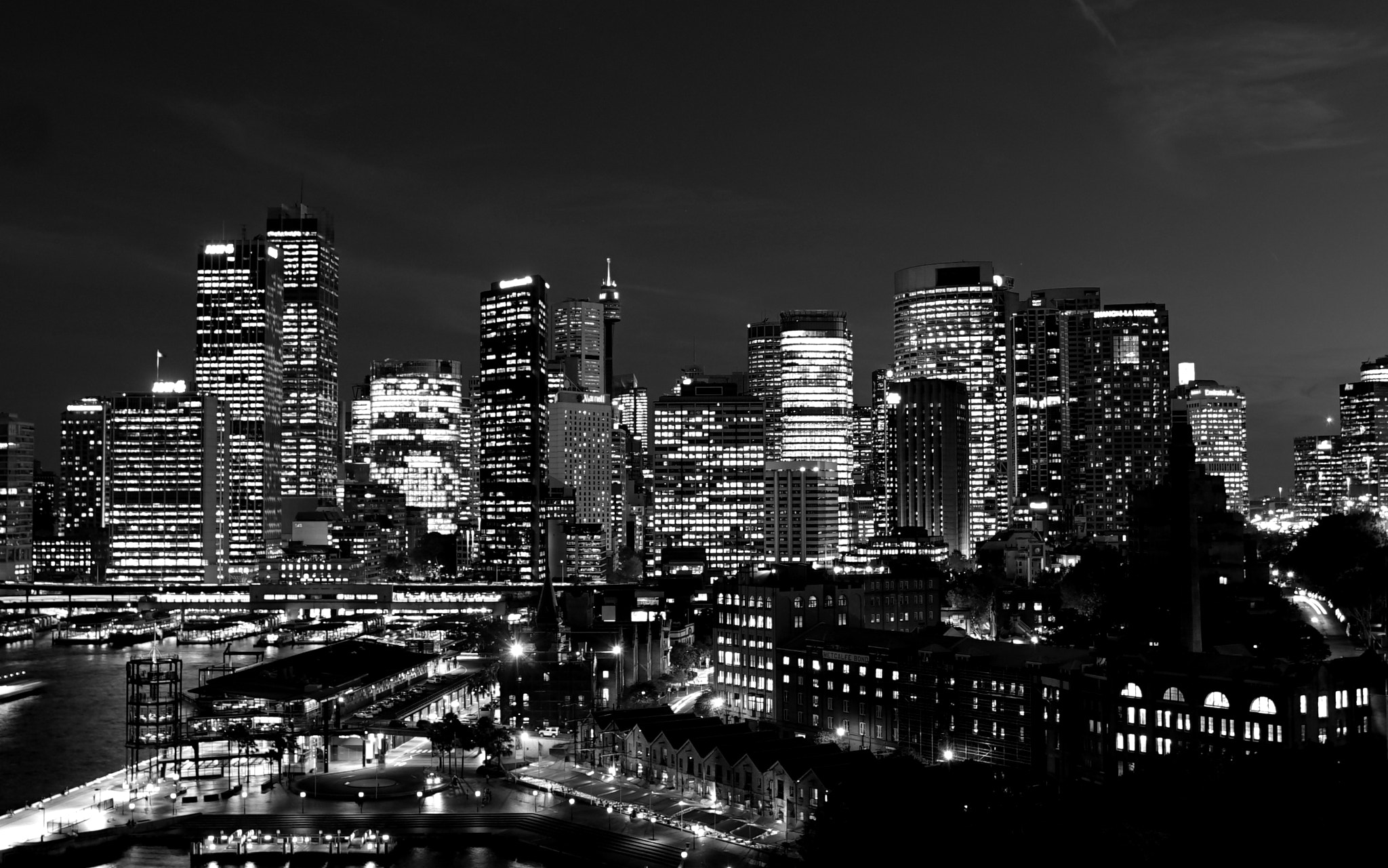 Sony a7 II + Canon EF 17-40mm F4L USM sample photo. Sydney skyline photography