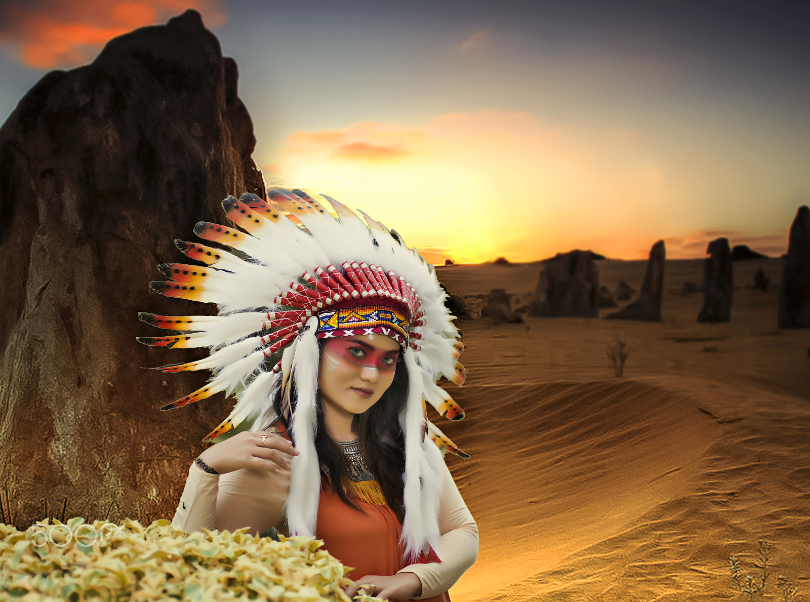 Nikon D800E + Sigma 85mm F1.4 EX DG HSM sample photo. The red indian-2 photography