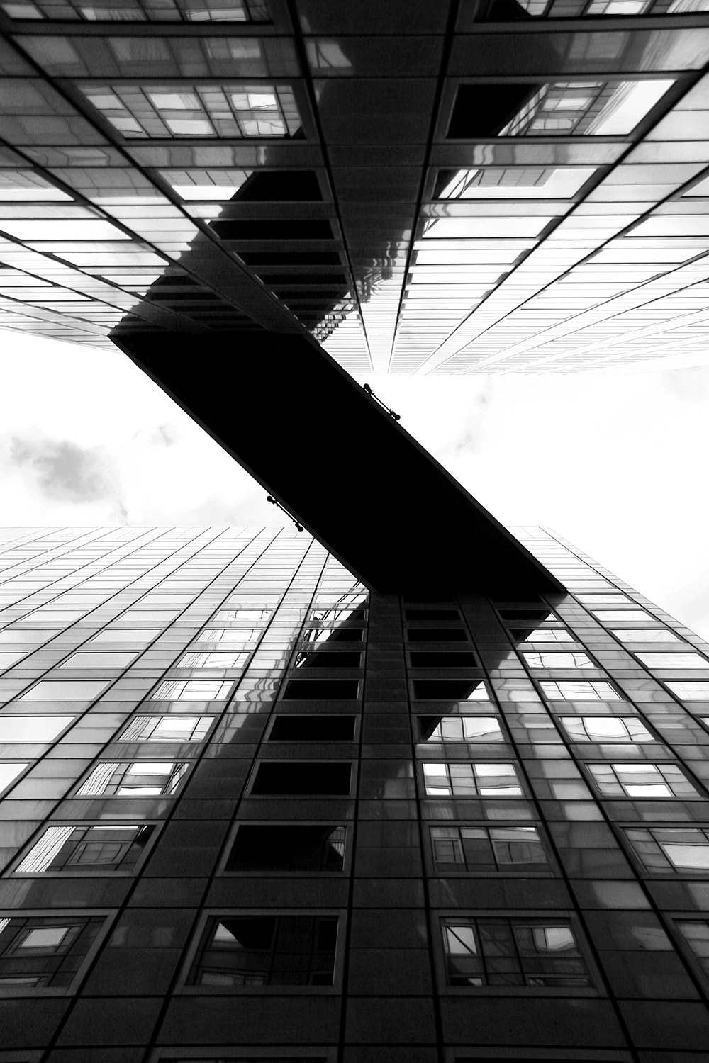 Canon EOS 30D sample photo. B&w zig zag photography