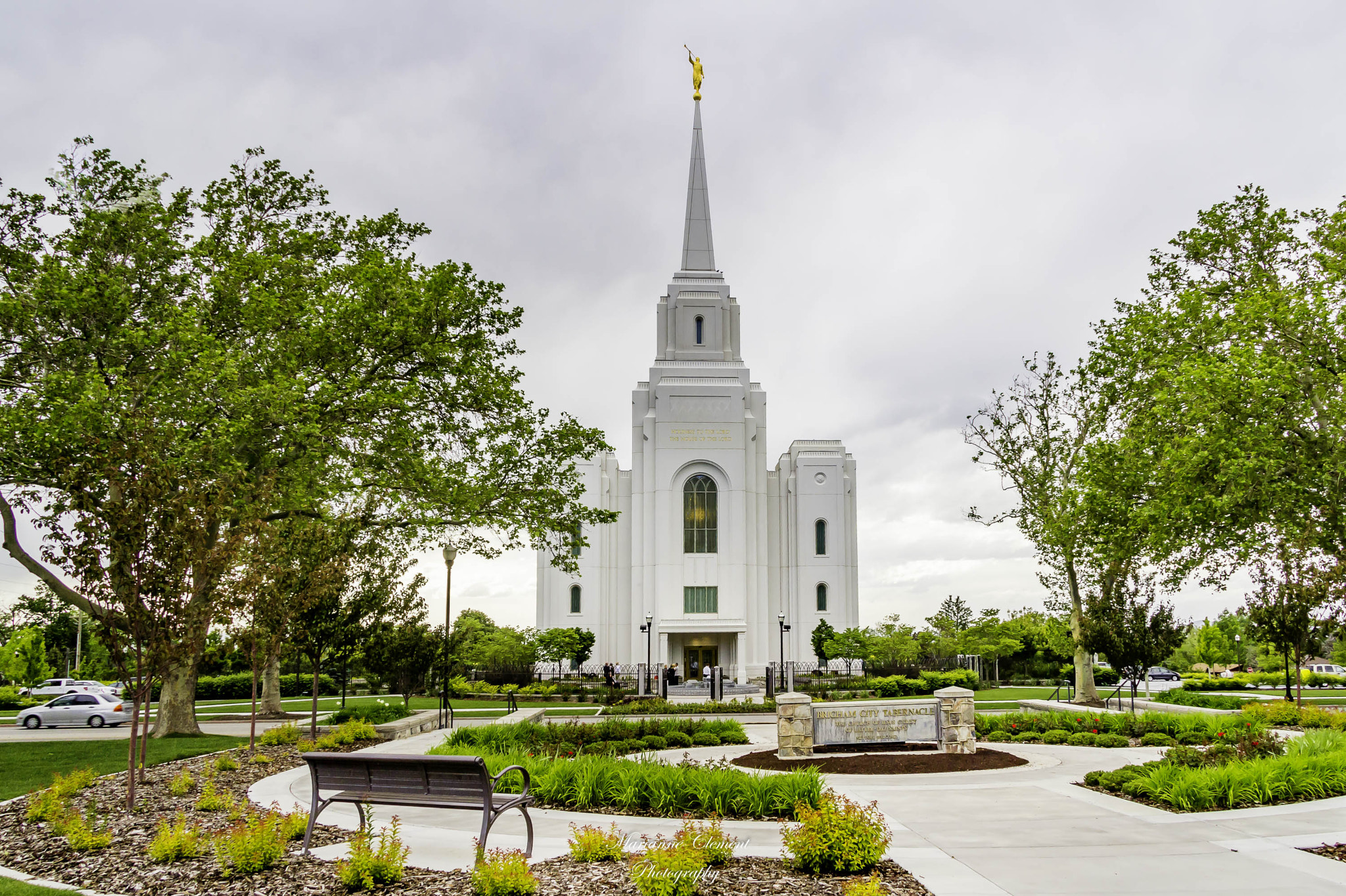 Canon EF-S 17-85mm F4-5.6 IS USM sample photo. Brigham city temple photography