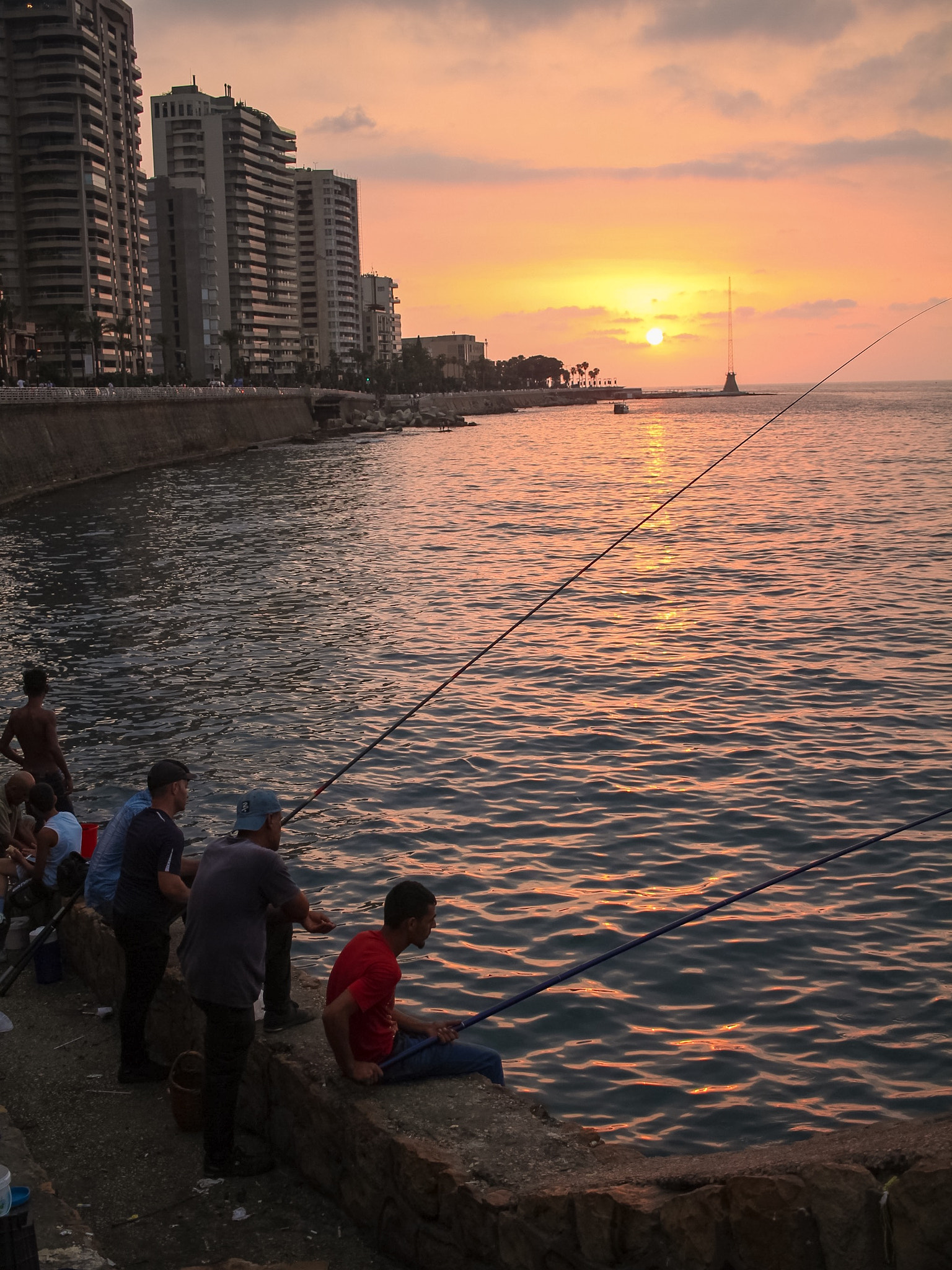 Canon EF-S 24mm F2.8 STM sample photo. Beirut fishing photography