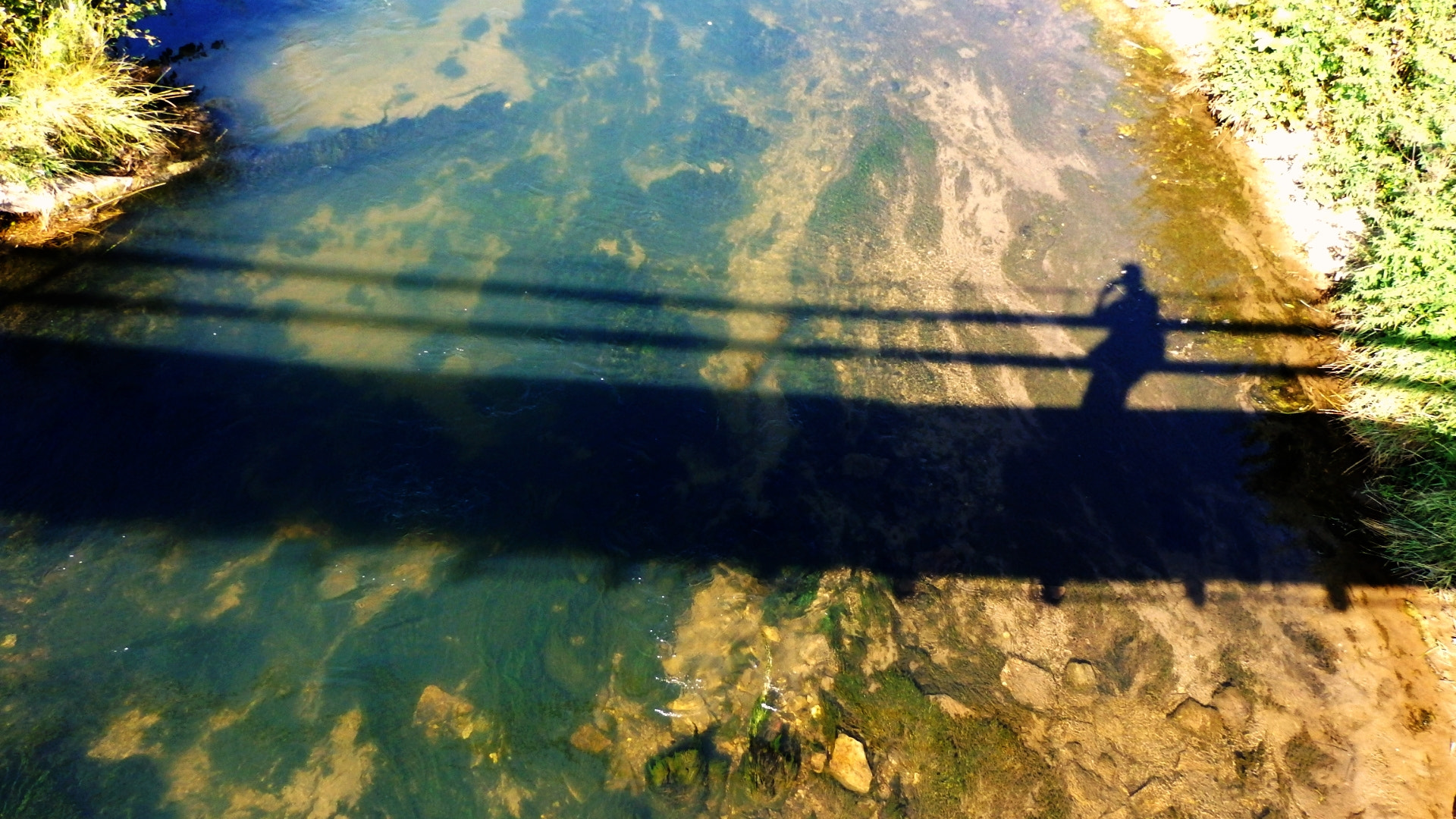 Olympus SZ-17 sample photo. The shadow on the water photography