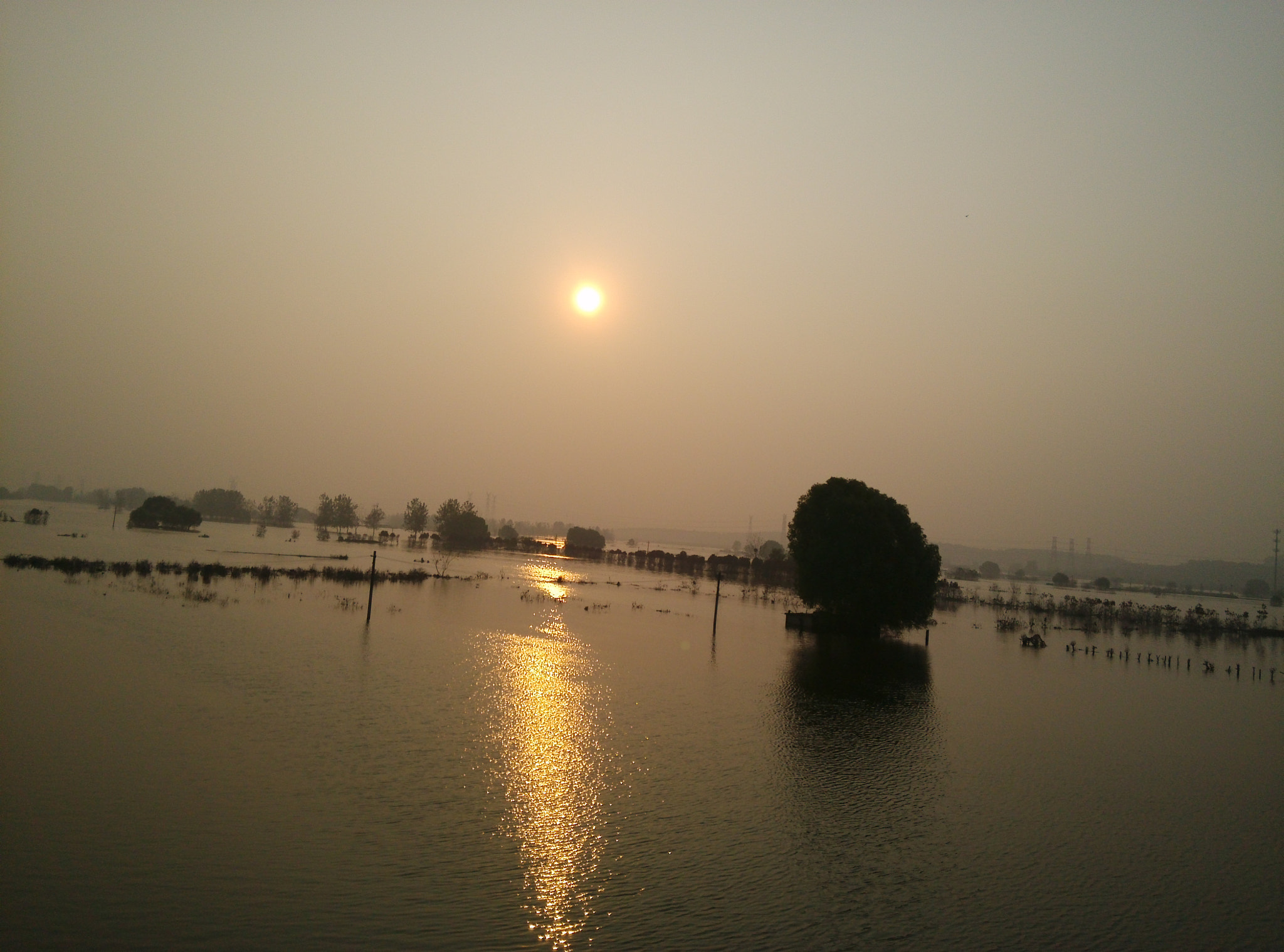 Xiaomi MI3 sample photo. 城市内涝 photography