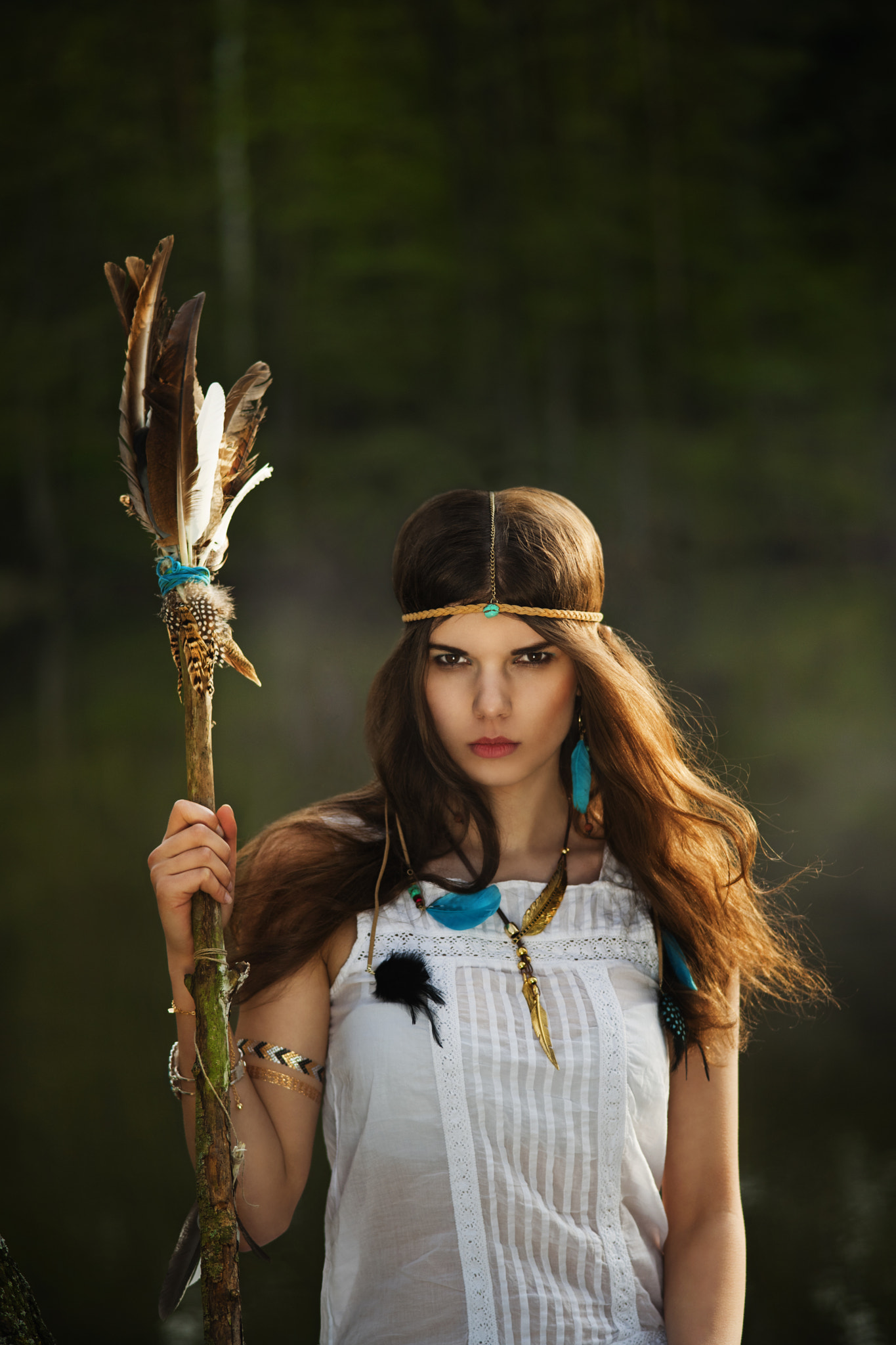 Sony Alpha DSLR-A900 + Sony 85mm F2.8 SAM sample photo. Boho girl photography