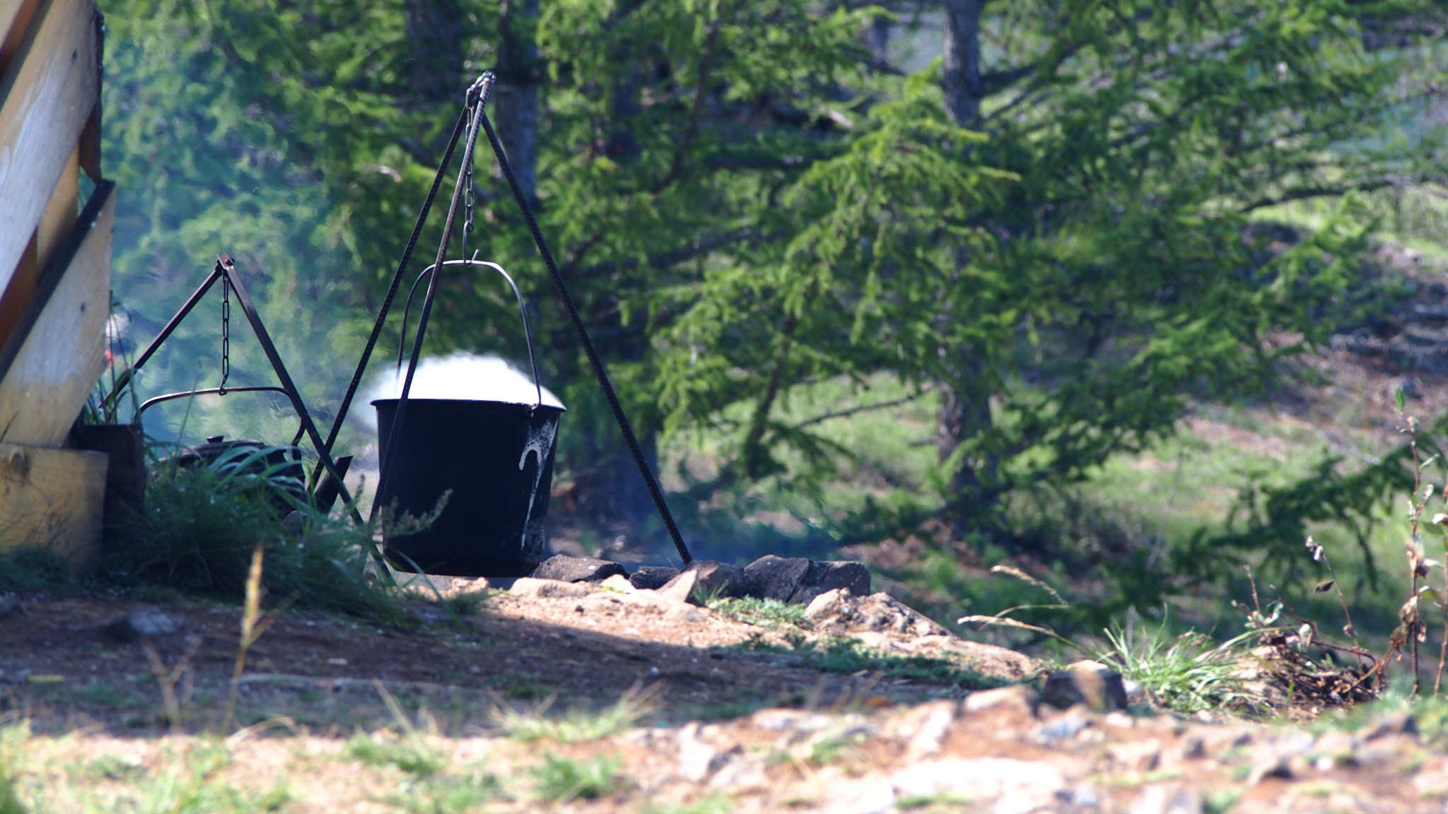 Olympus PEN E-PL6 sample photo. Cooking in the wild photography