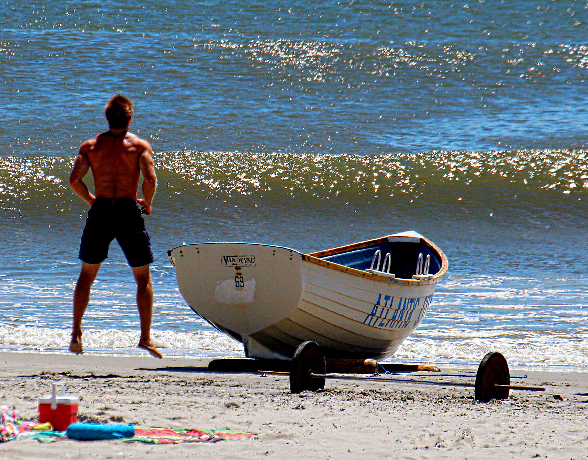 Canon EF 70-300mm F4-5.6L IS USM sample photo. Exercise at the beach photography