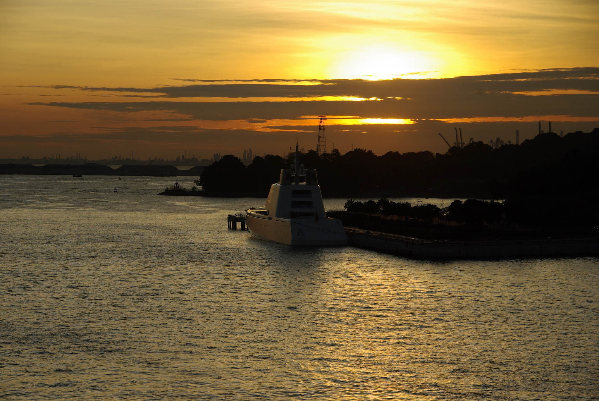 Pentax K10D sample photo. Singapore yacht port photography