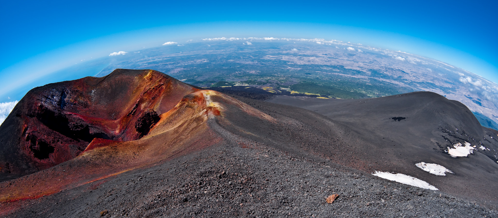 Sony Alpha DSLR-A900 + Sony 16mm F2.8 Fisheye sample photo. Mount etna photography