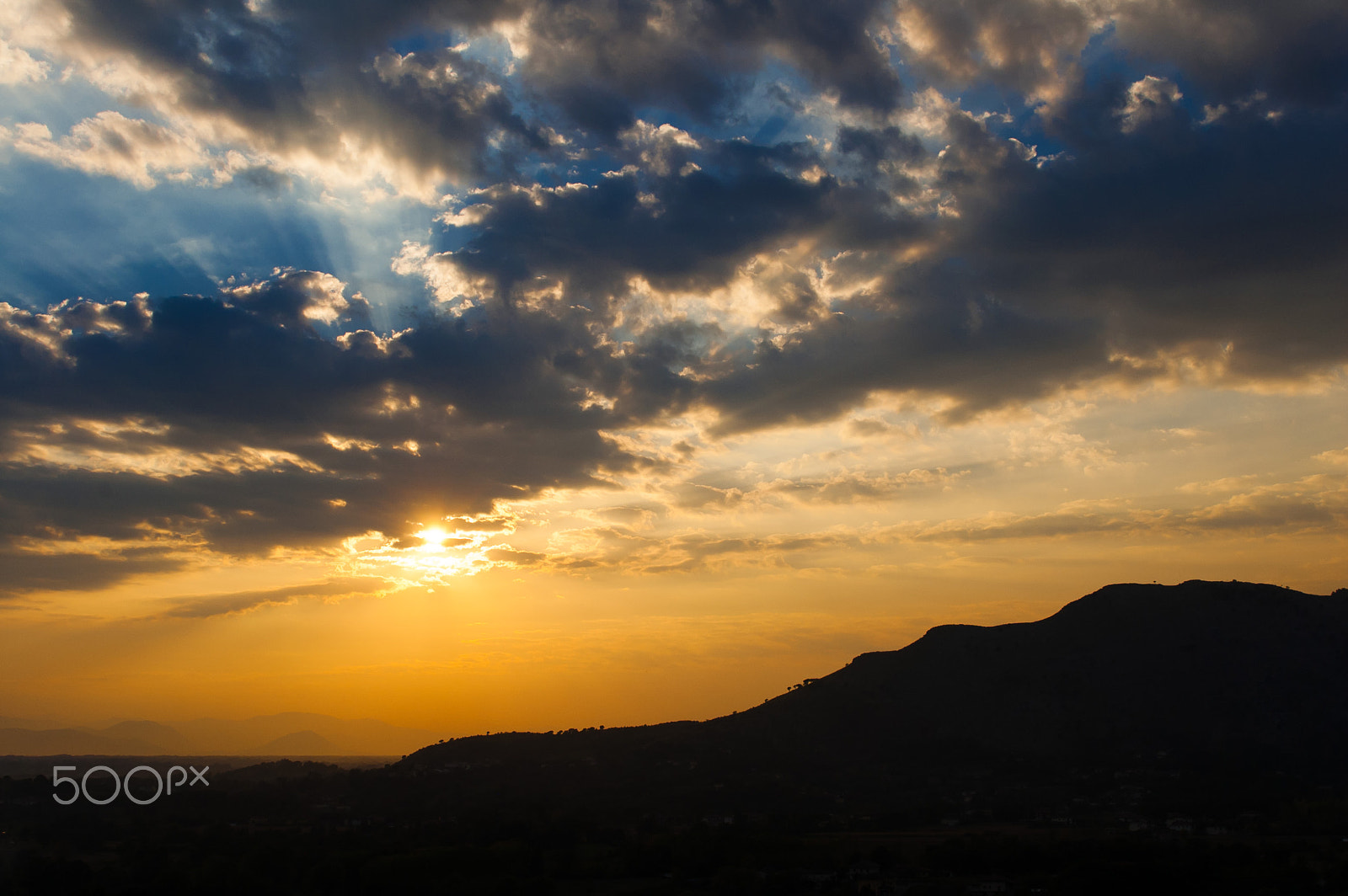 Nikon D50 sample photo. Monte trocchio sunset photography