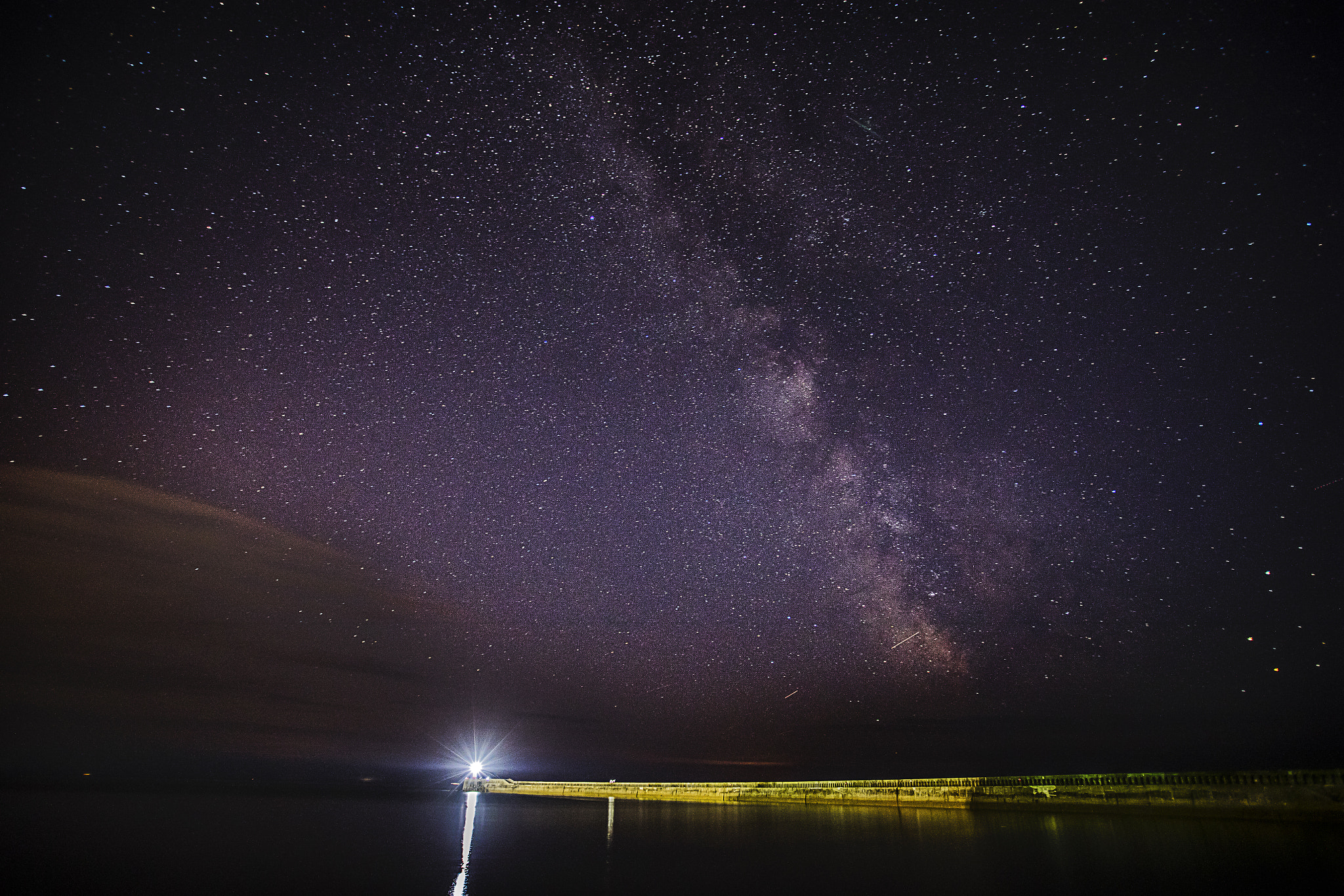 Canon EF 17-40mm F4L USM sample photo. Newhaven milky way photography