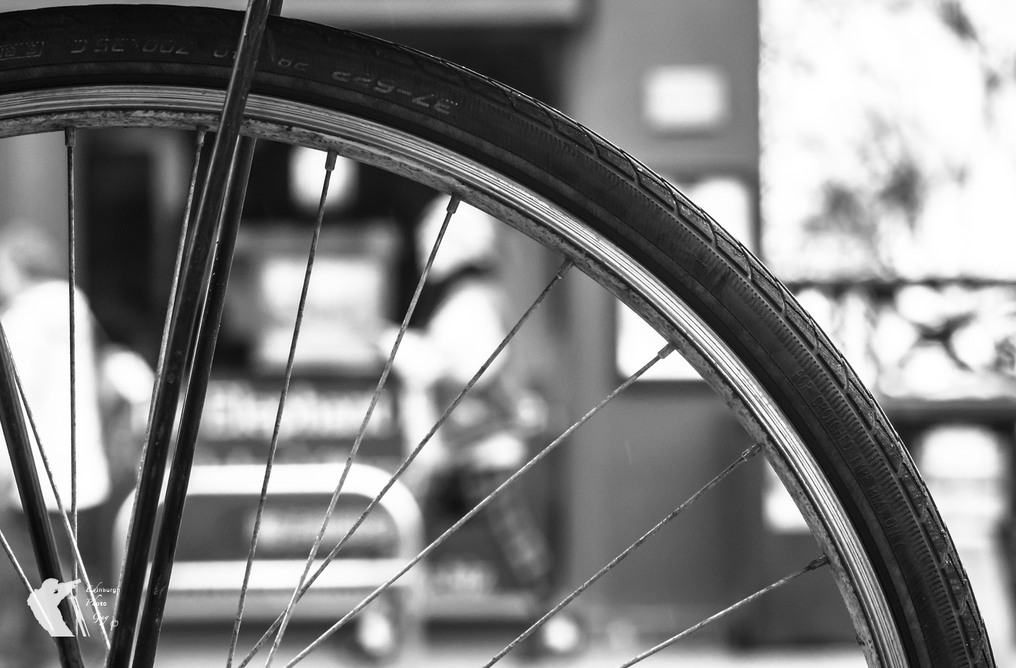 Nikon D7200 + AF Zoom-Nikkor 80-200mm f/4.5-5.6D sample photo. Monochrome wheel  photography