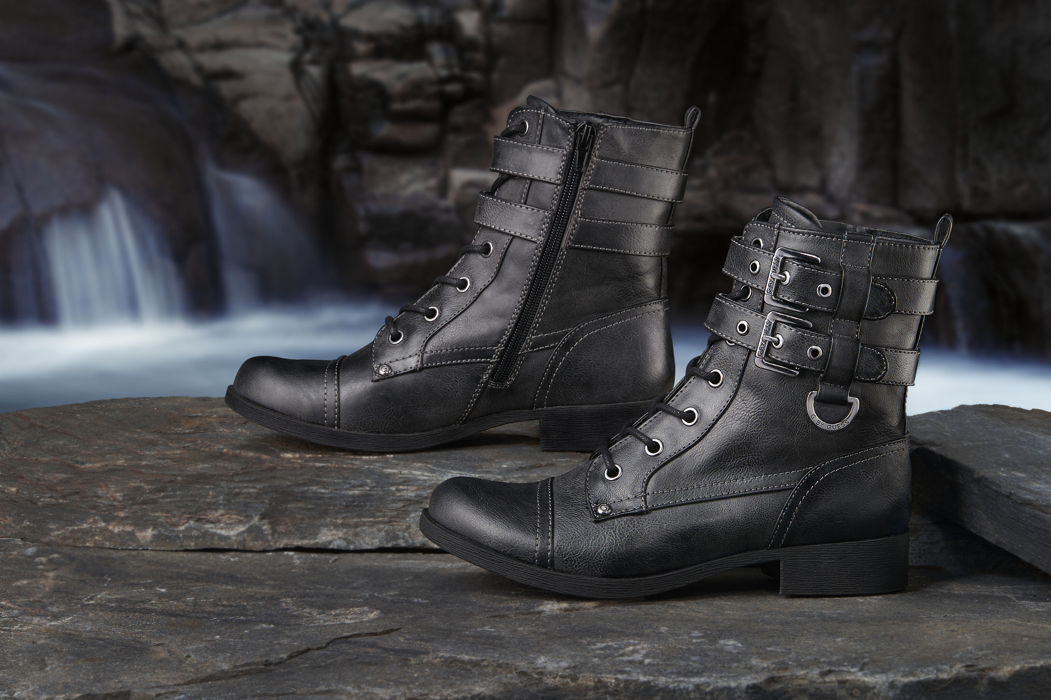 Canon EF 100mm F2.8L Macro IS USM sample photo. Guess combat boots photography
