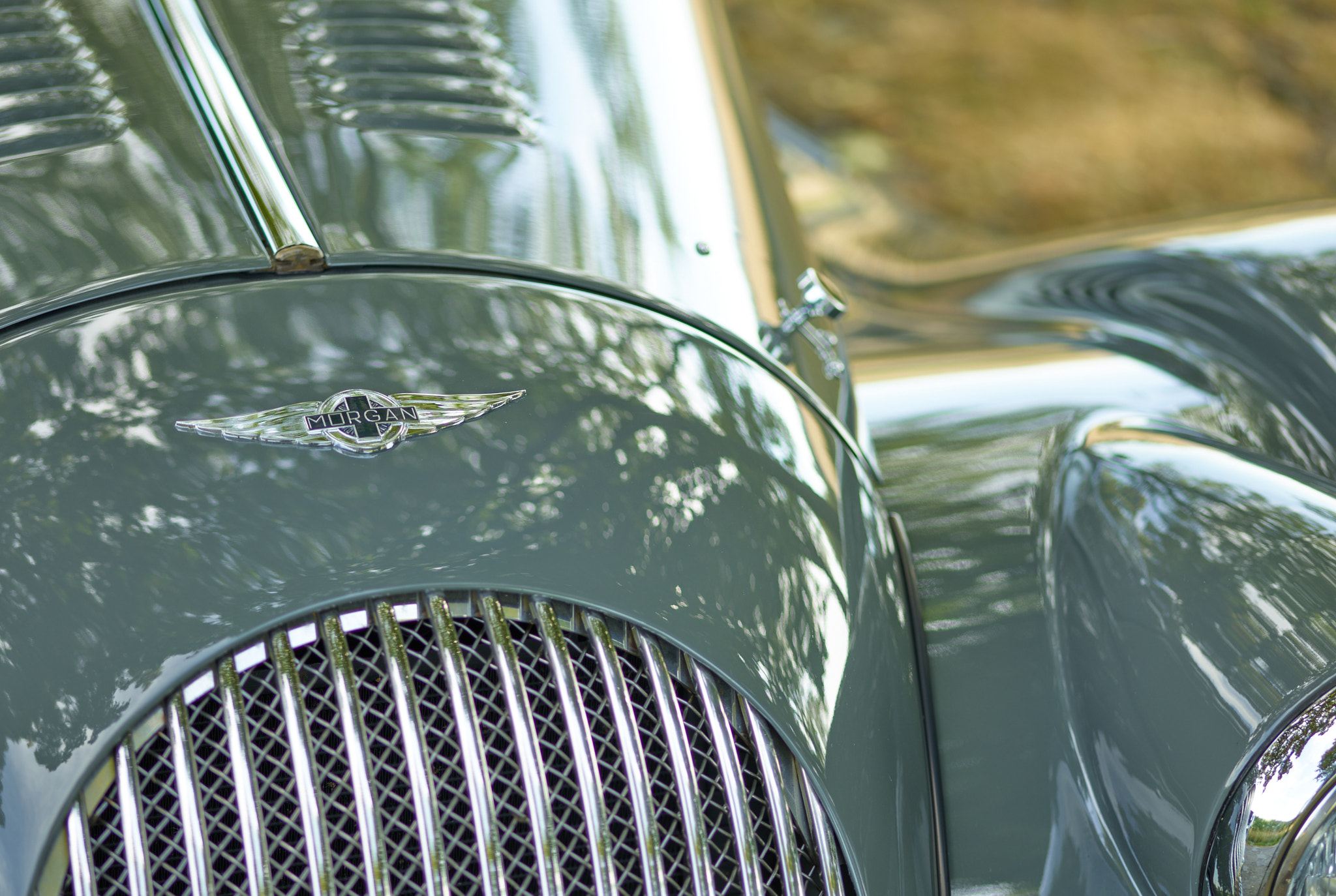 Phase One IQ3 100MP sample photo. Classic roadster in summer photography