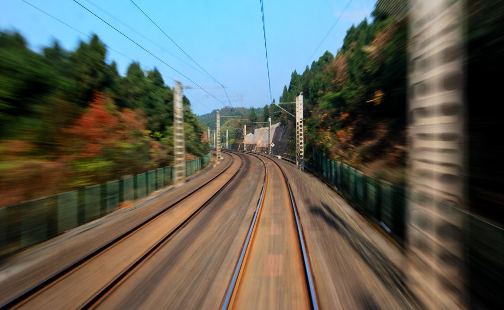 Nikon D80 sample photo. View from back of moving photography