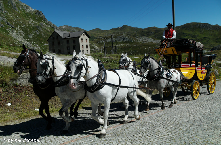 Tri-Elmar-M 28-35-50mm f/4 ASPH. sample photo. Legendary horse-drawn mail coach on gotthard pass photography