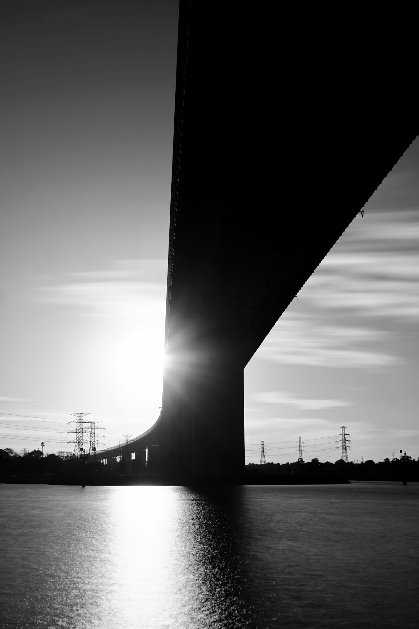 Sony a7R + Sony FE 28-70mm F3.5-5.6 OSS sample photo. Westgate bridge melbourne at dusk photography