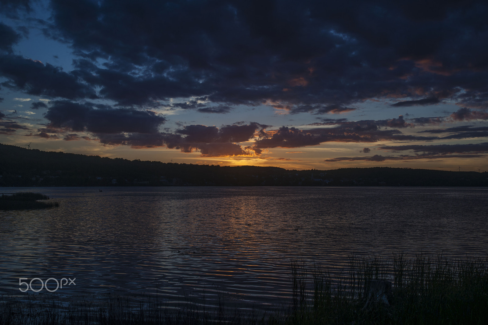Sony Alpha DSLR-A900 + Sigma 18-200mm F3.5-6.3 DC sample photo. Orange-blue sunset photography