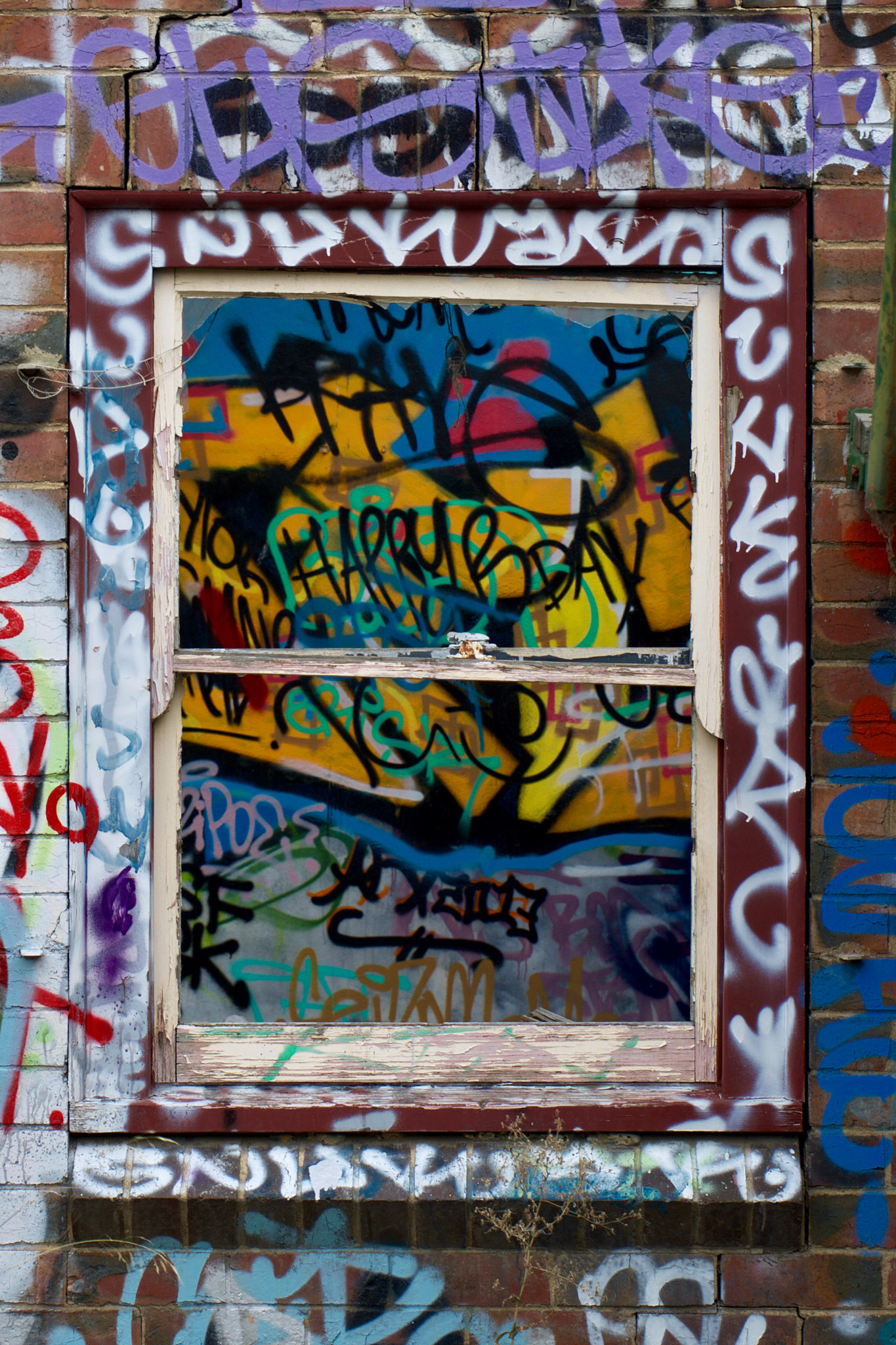 Sony FE 28-70mm F3.5-5.6 OSS sample photo. Old factory window frame photography