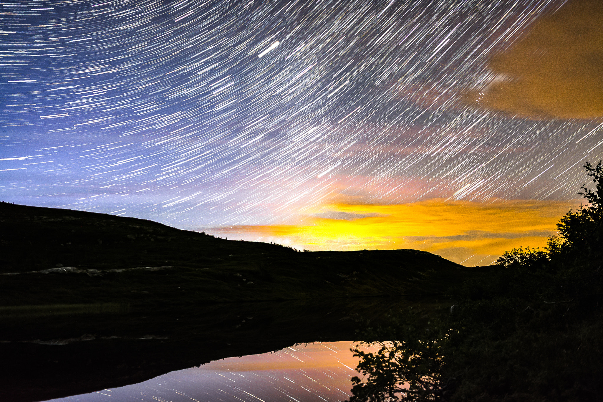 Nikon D7100 + Samyang 16mm F2 ED AS UMC CS sample photo. Startrail photography