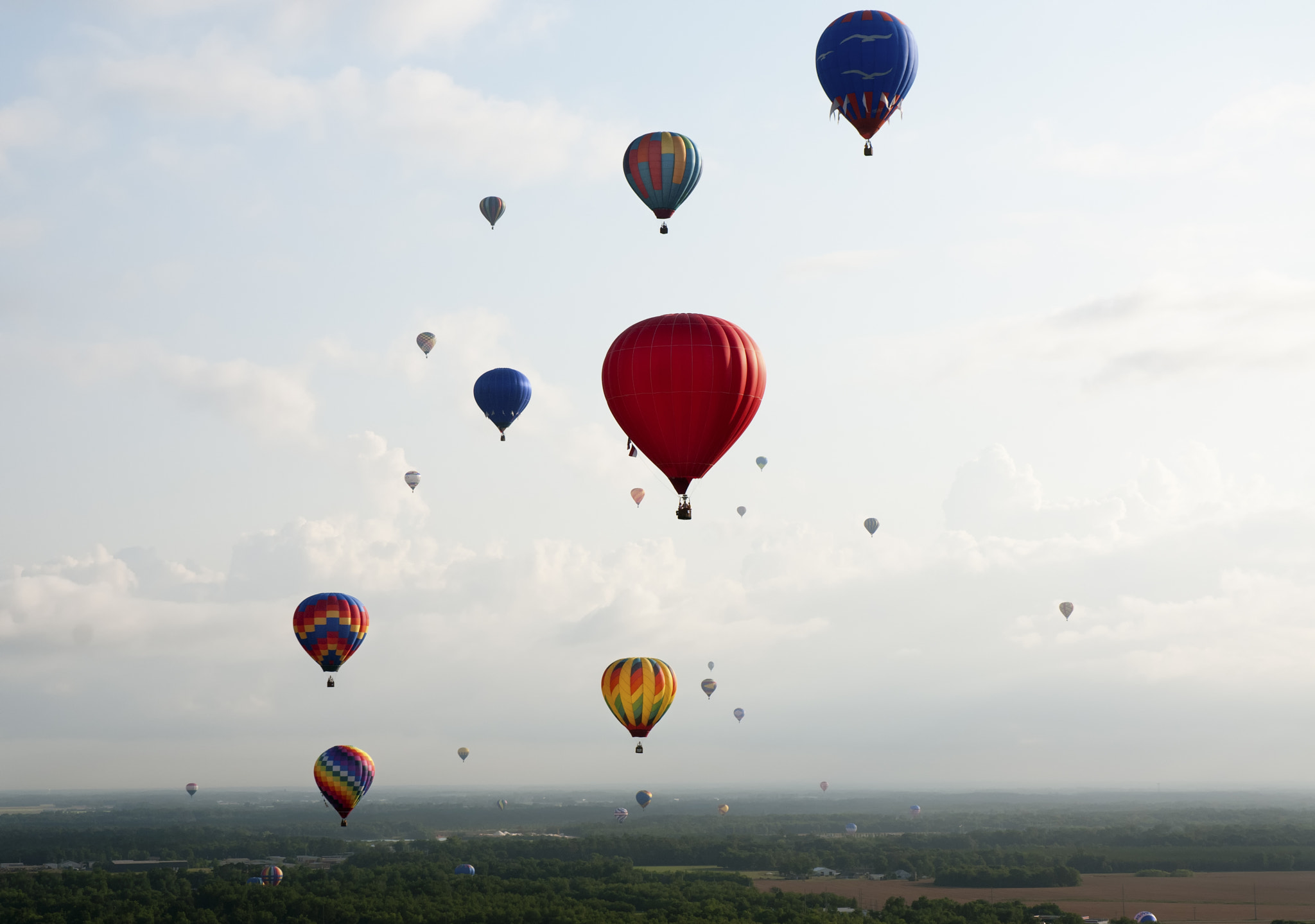 Nikon D300S sample photo. Aerial view from hot air balloon photography