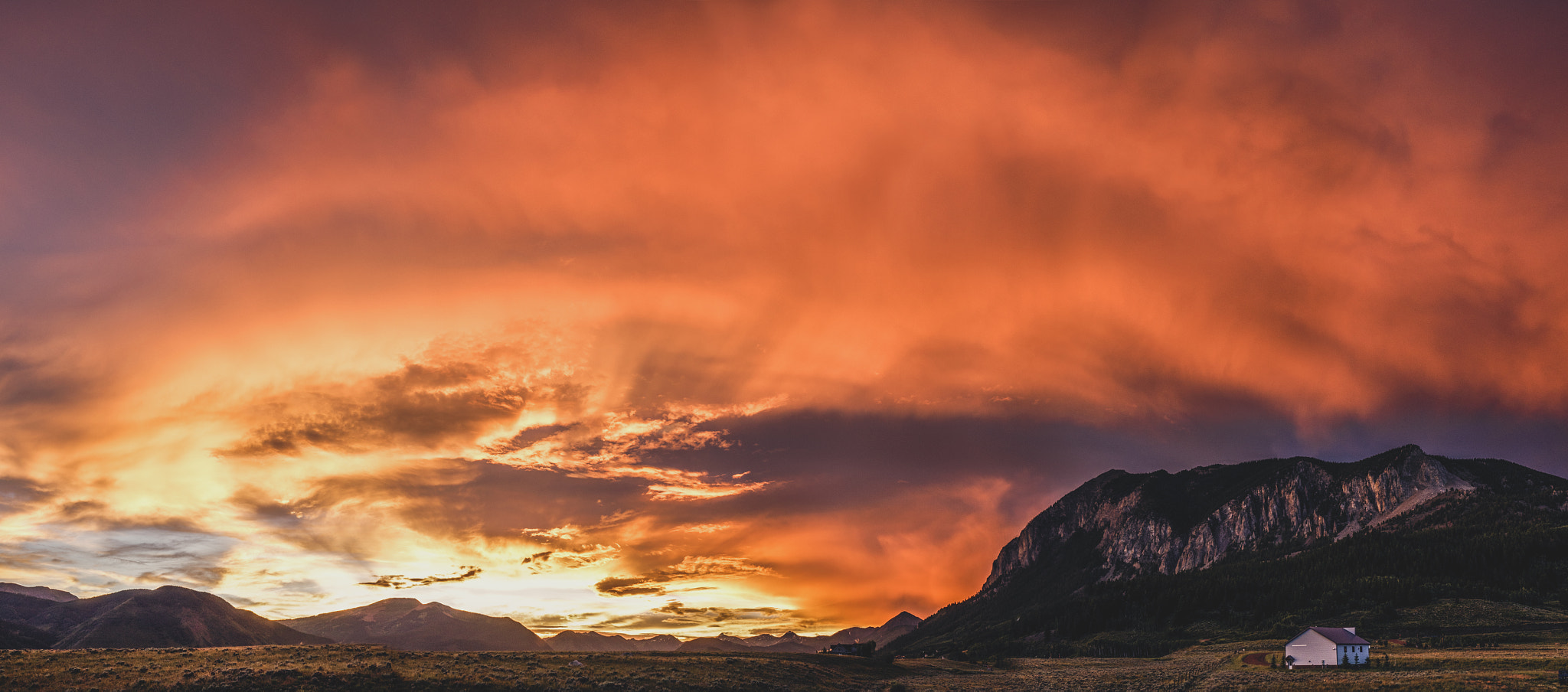 Panasonic Lumix DMC-GH4 + DJI MFT 15mm F1.7 ASPH sample photo. Sunset crested butte from home photography