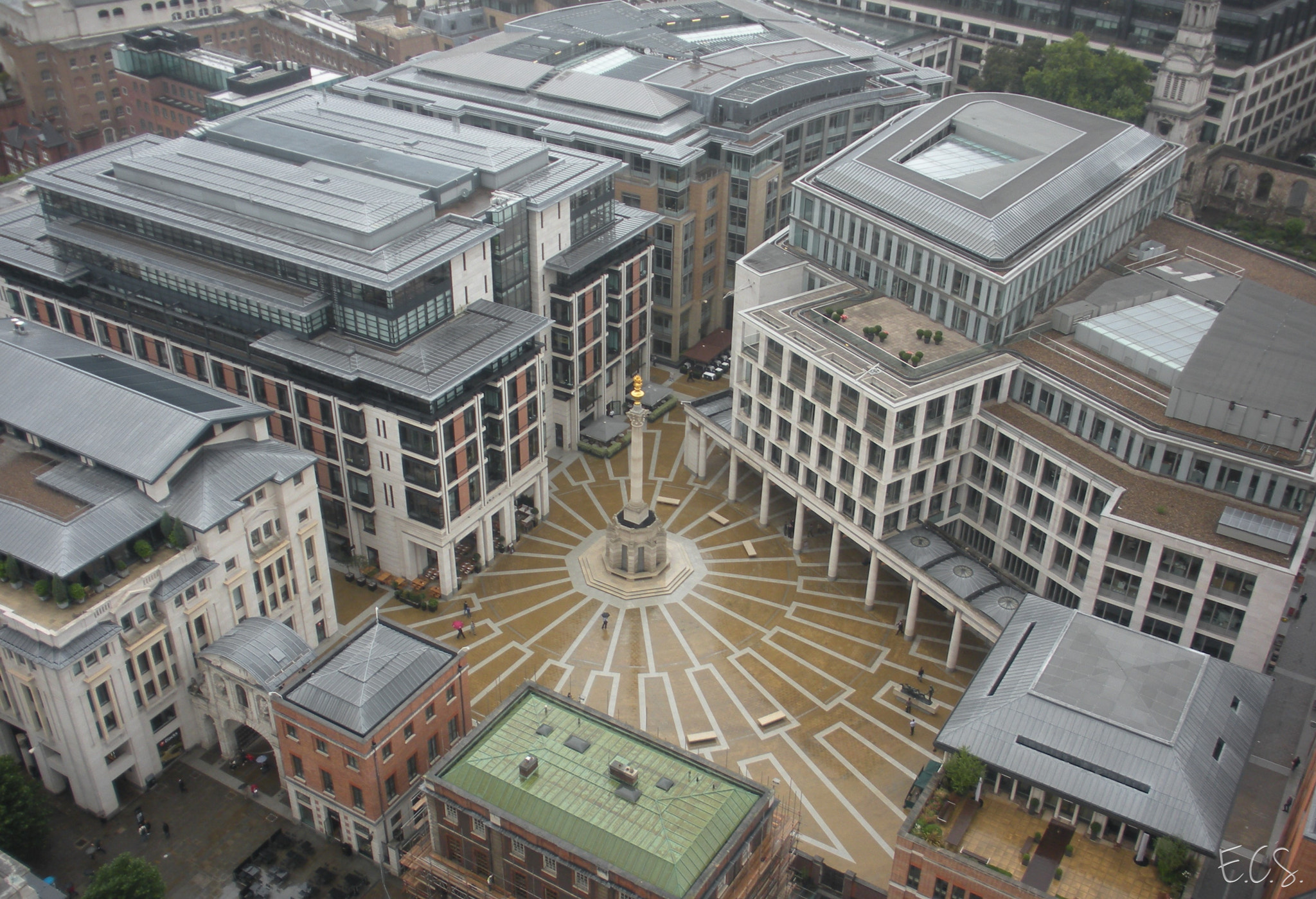 Nikon Coolpix S560 sample photo. Paternoster square from top of st paul's cathedral photography