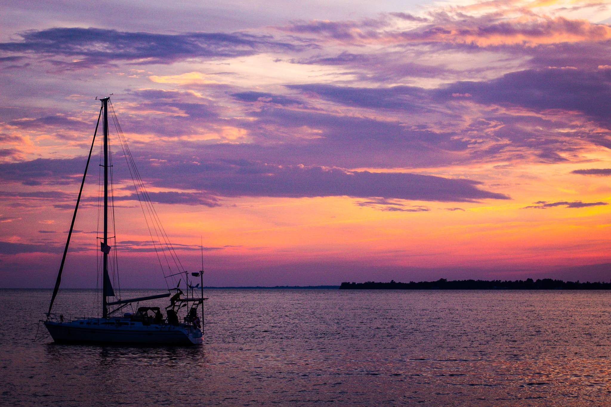Canon EF 50mm F1.4 USM sample photo. A beautiful evening sunset in sackets harbor, ny photography