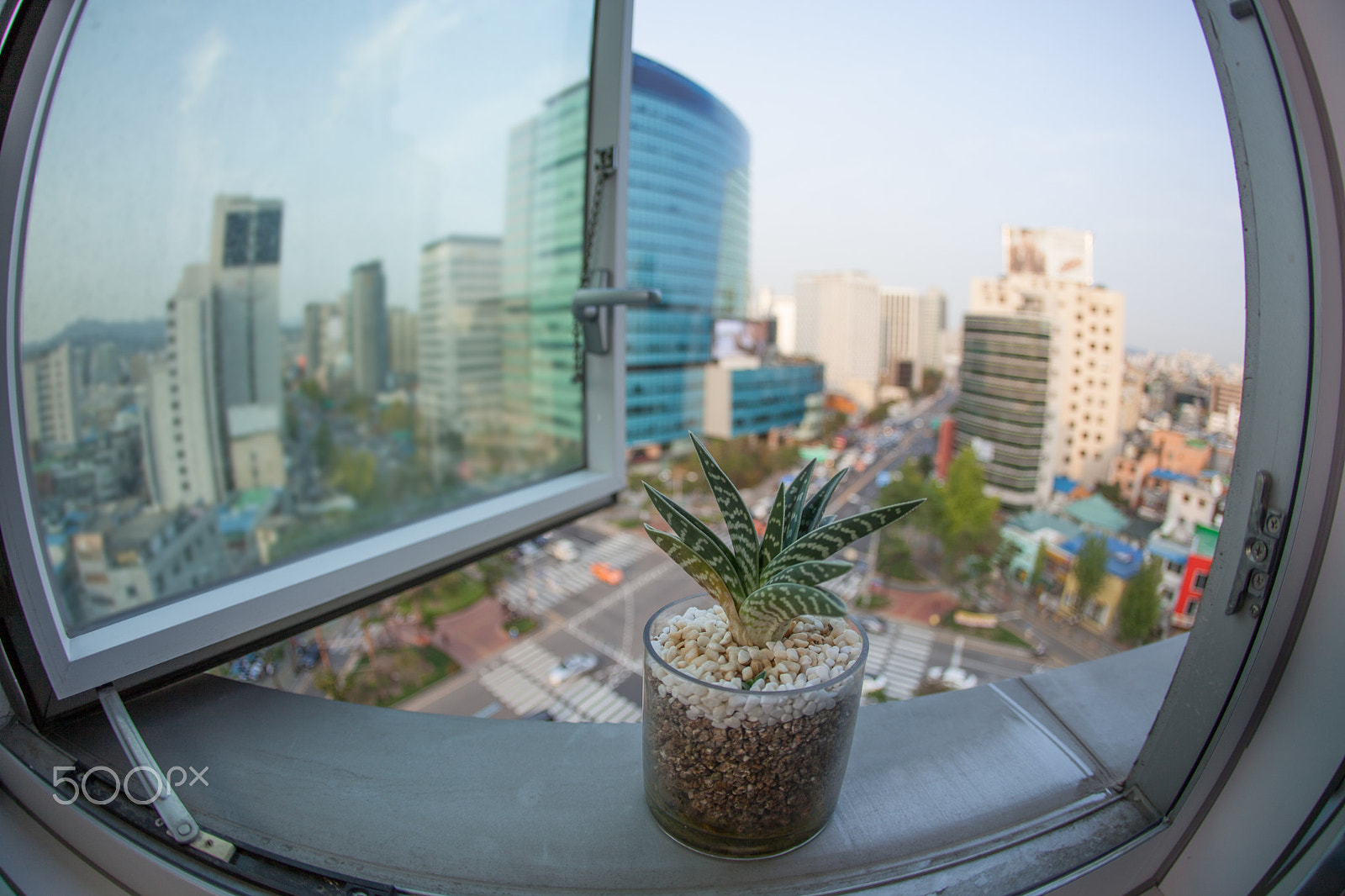 Canon EF 15mm F2.8 Fisheye sample photo. Seoul city in south korea, window view photography