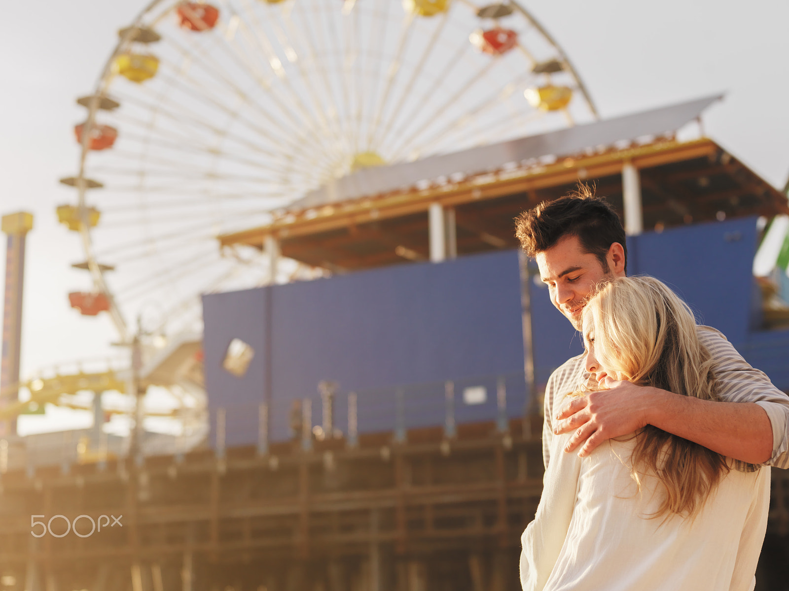 Hasselblad H3DII-39 + HC 80 sample photo. Couple spending time together at santa monica california photography