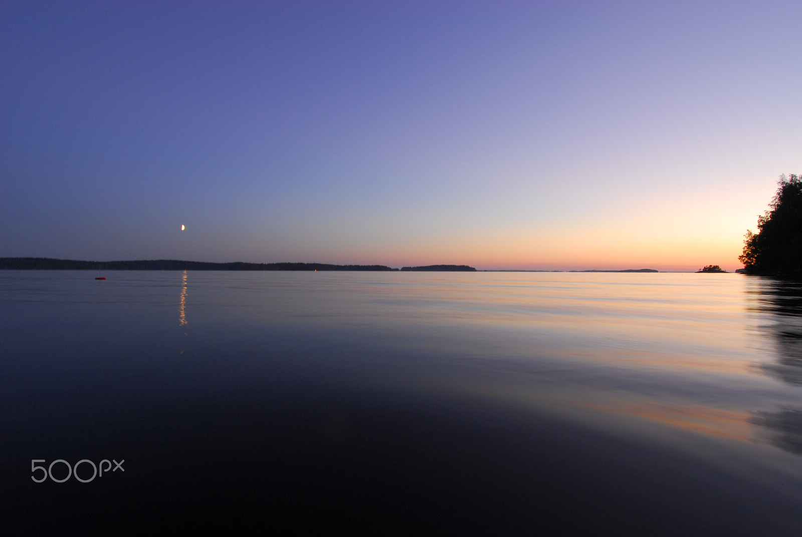 Nikon D200 sample photo. Lake sunset photography