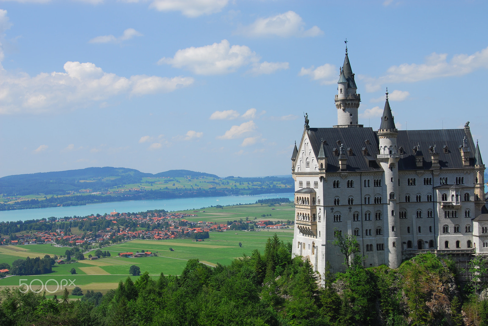 Nikon D200 sample photo. Castle neuschwanstein photography