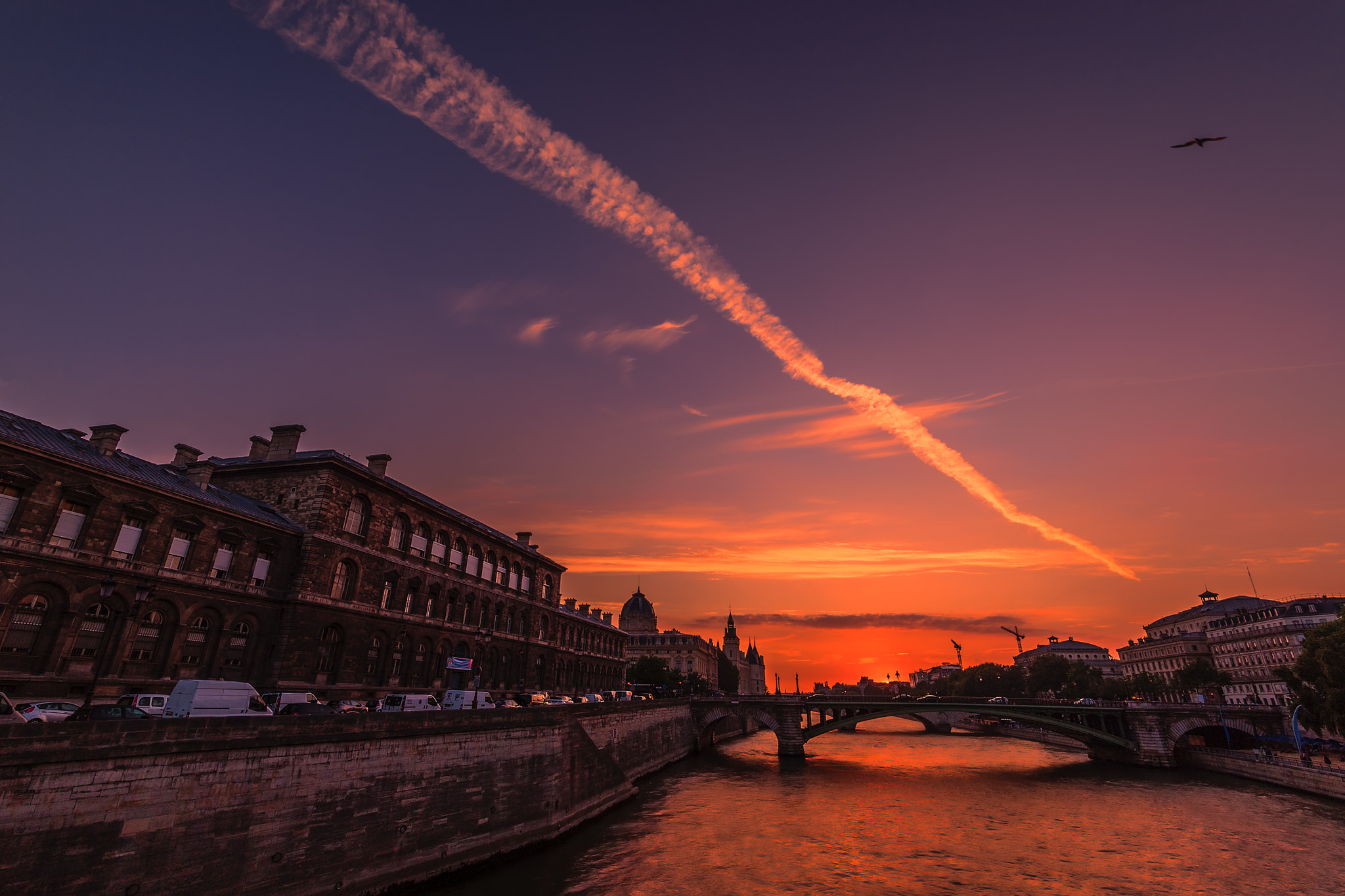 Nikon D5 sample photo. Sunset from ponte de vecchio florence photography