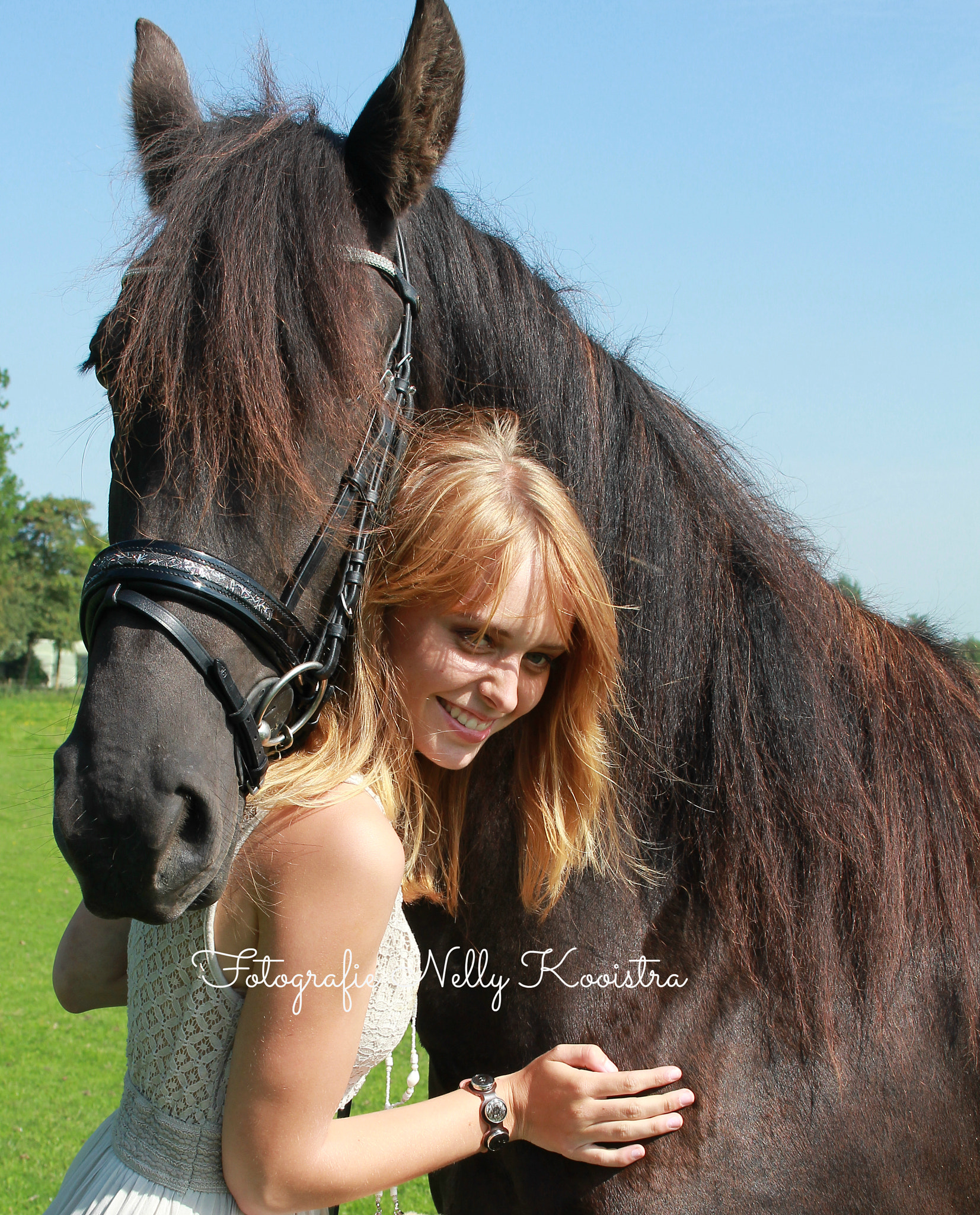 Canon EF-S 18-55mm F3.5-5.6 II sample photo. Horse and model photography