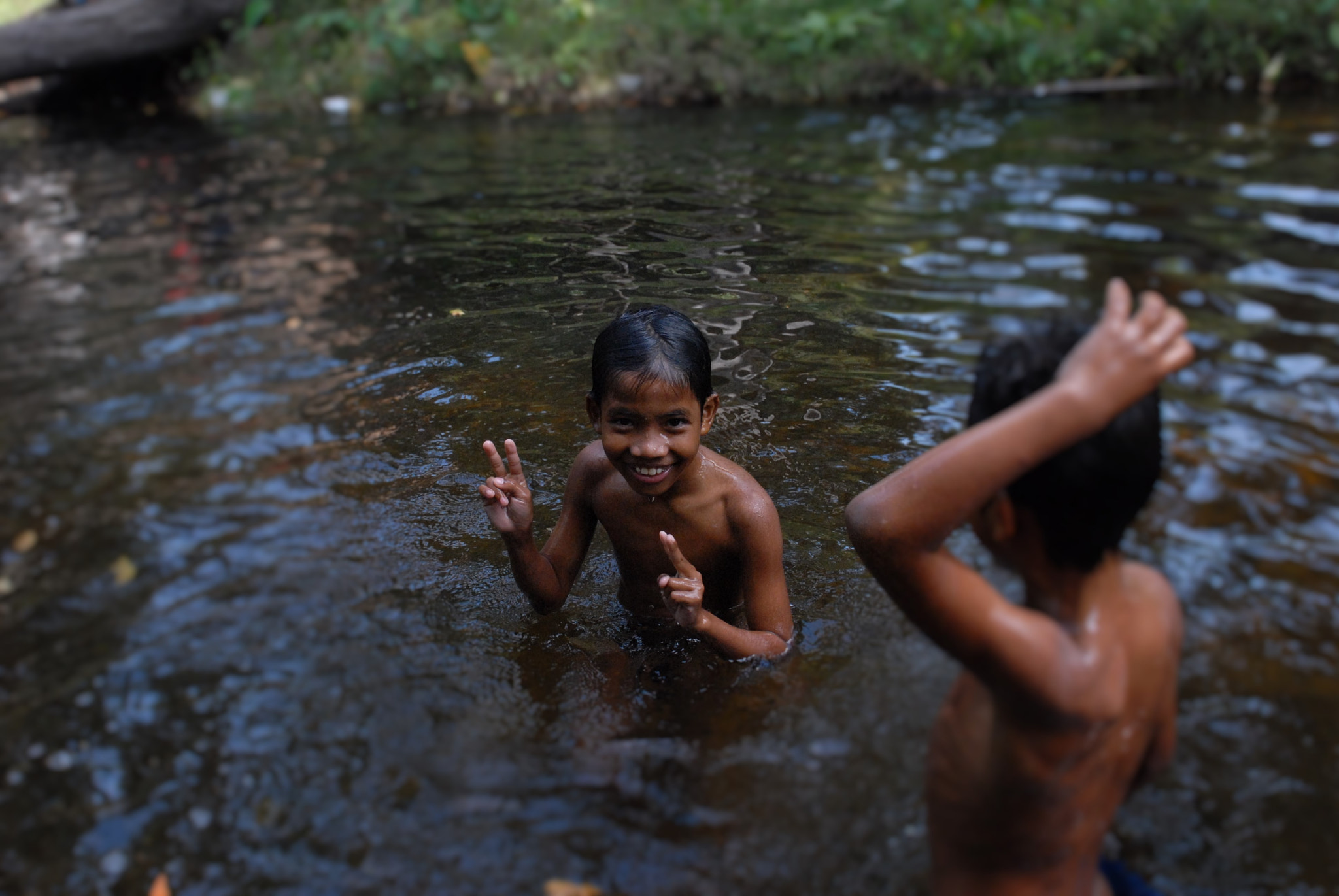 Nikon D200 sample photo. Happy child photography