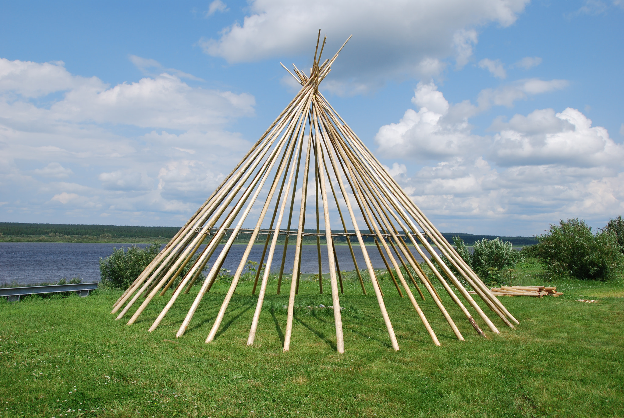 Nikon D40X sample photo. Uncovered teepees photography