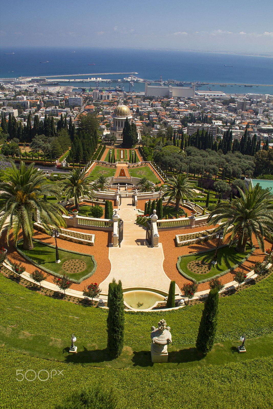 Canon EOS 550D (EOS Rebel T2i / EOS Kiss X4) sample photo. City of haifa in israel from the bahai garden ,view to sea and h photography